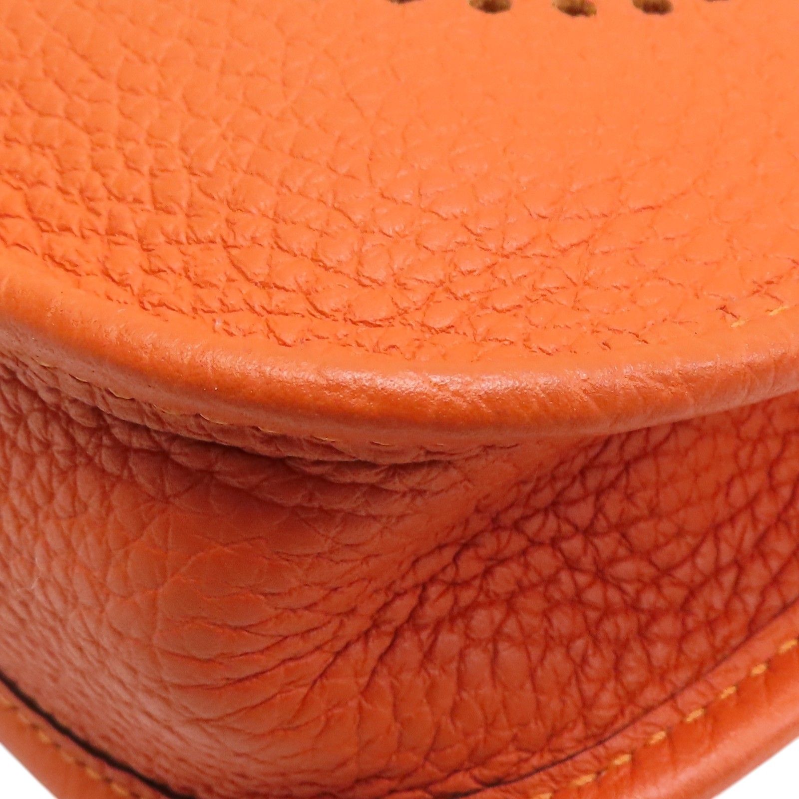 Mini Evelyne Shoulder Bag Togo Leather 8v Orange Poppy B Stamp H 069426cc — view 9