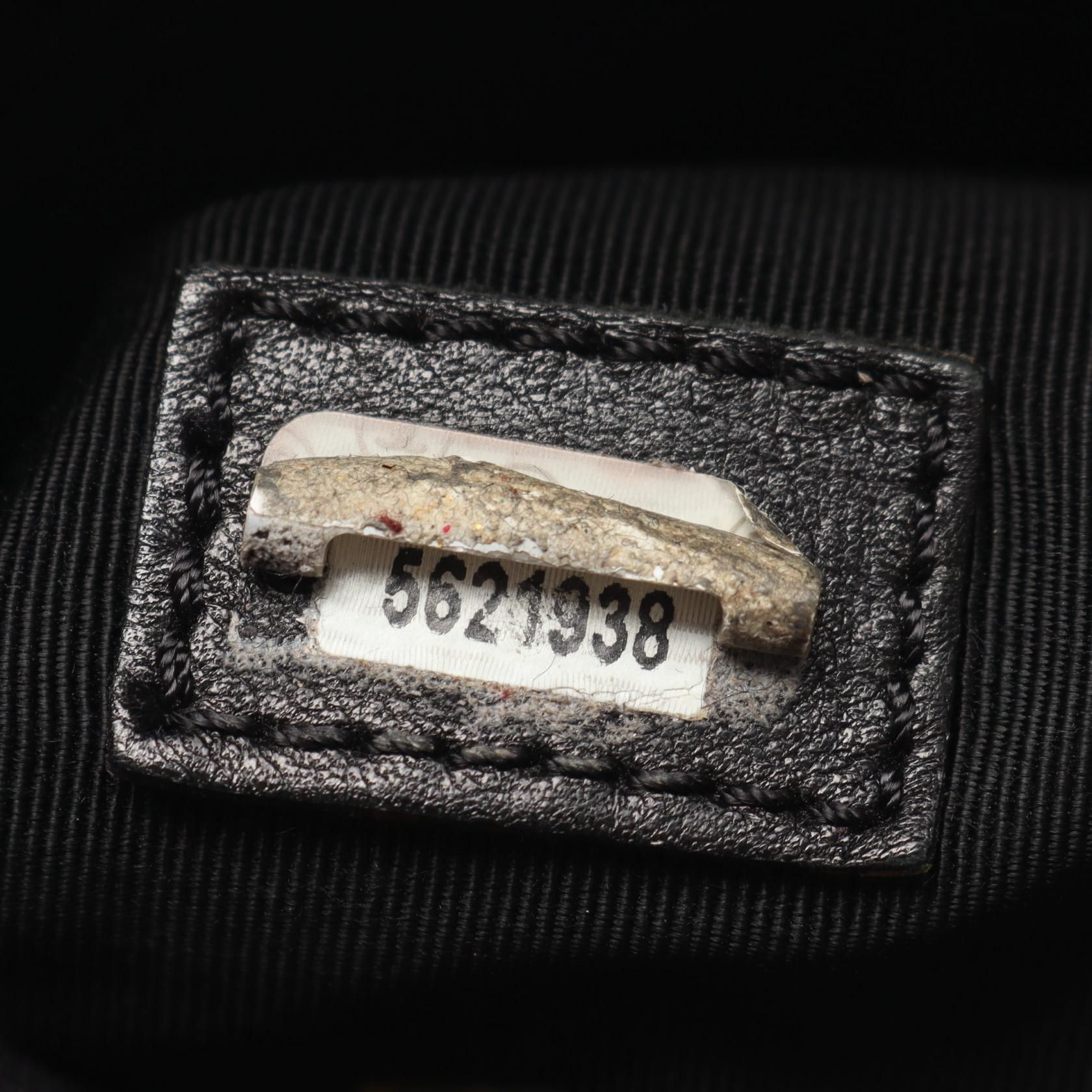 Black Coco Mark Shoulder Bag Grained Calfskin — view 5