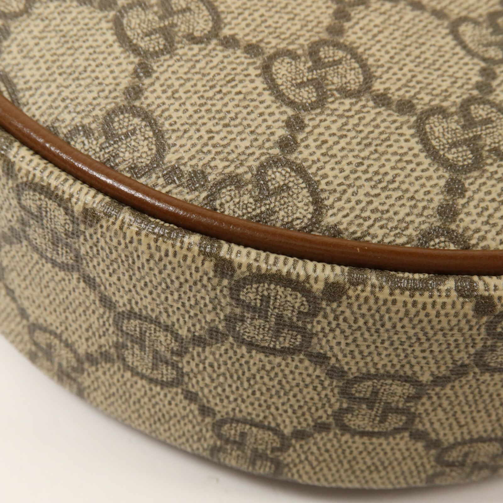 GG Supreme Monogram Azalea Calfskin Mini Retro Interlocking G Half Moon Bag — view 13