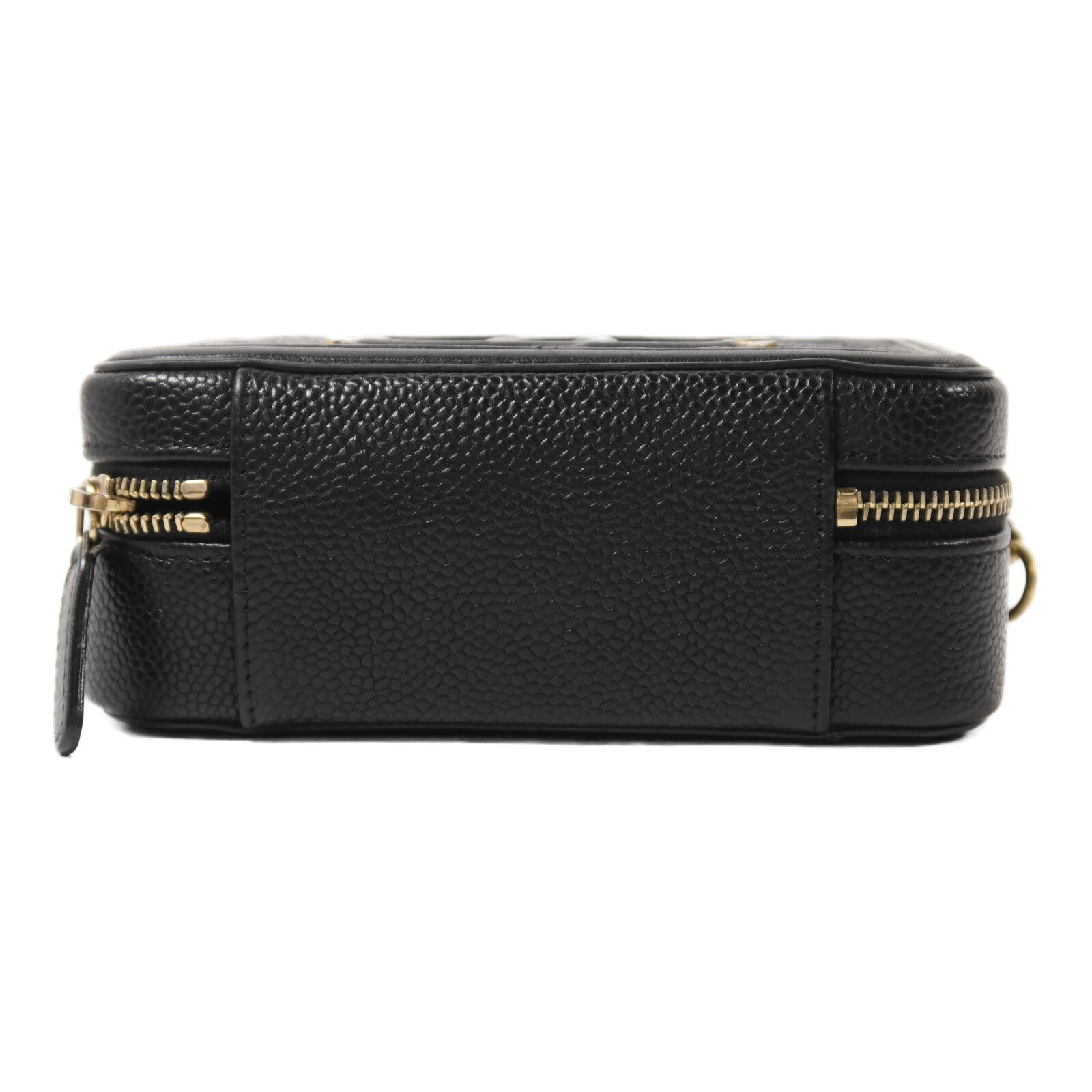 Filigree Vanity Clutch with Chain, Caviar Quilted — view 4