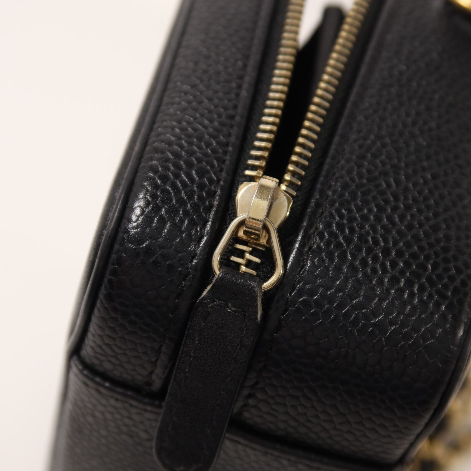 Filigree Vanity Clutch with Chain, Caviar Quilted — view 9
