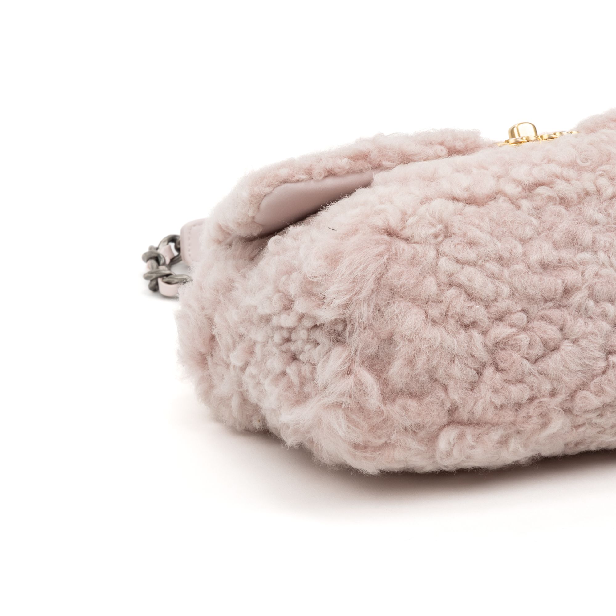 Shearling 19 Flap  Pink Shearling Canvas — view 7