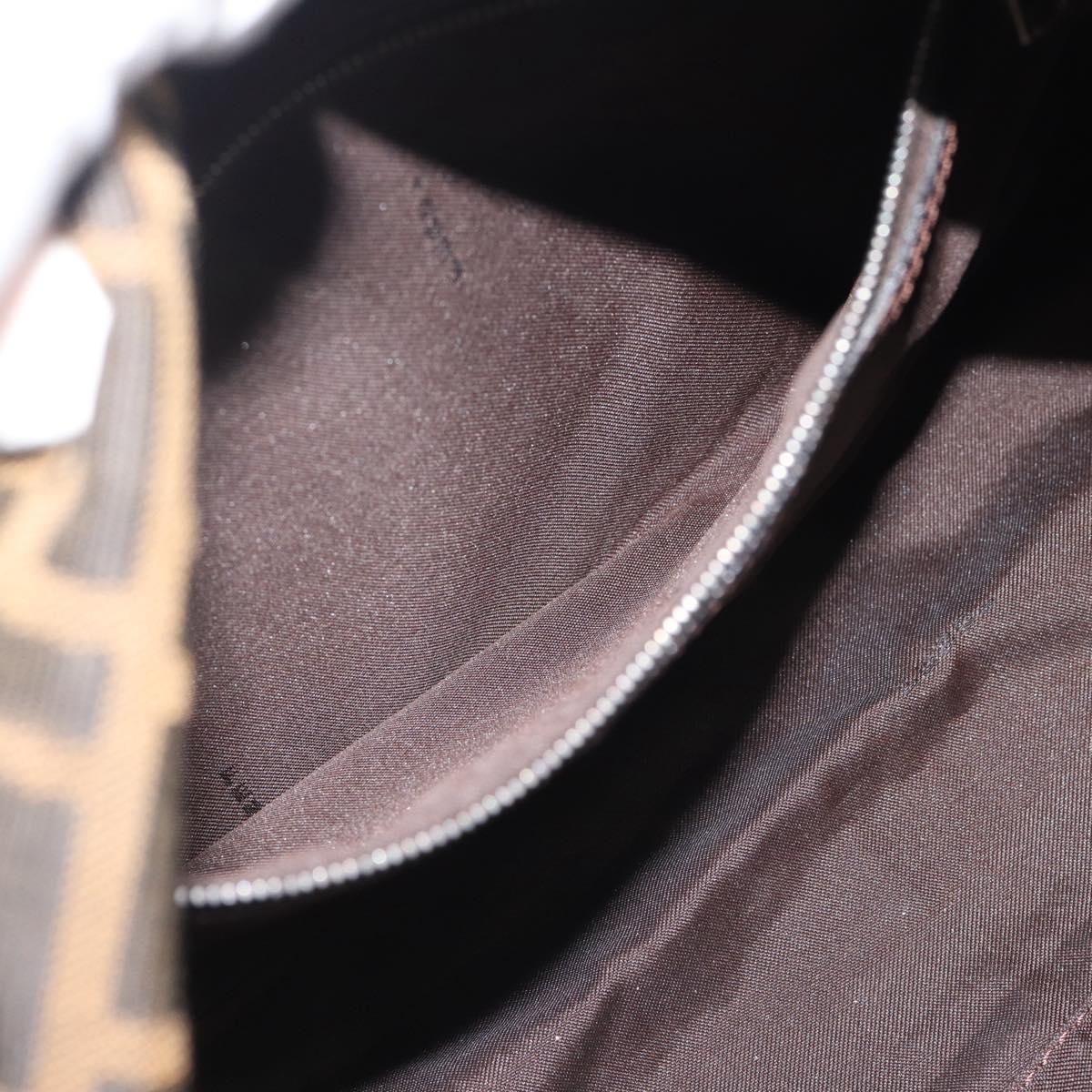 Mama Baguette Shoulder Bag Brown Silver Auth, Brown — view 22