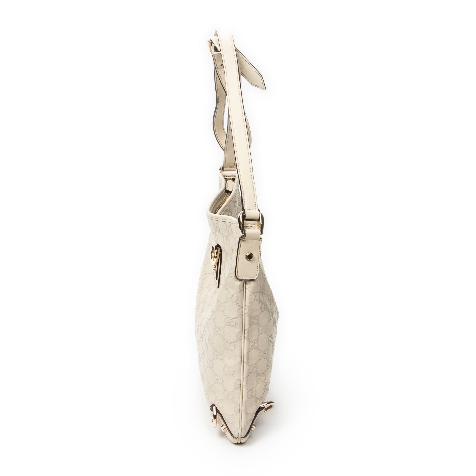 Abbey Crossbody Ivory Guccissima Leather Gold — view 3
