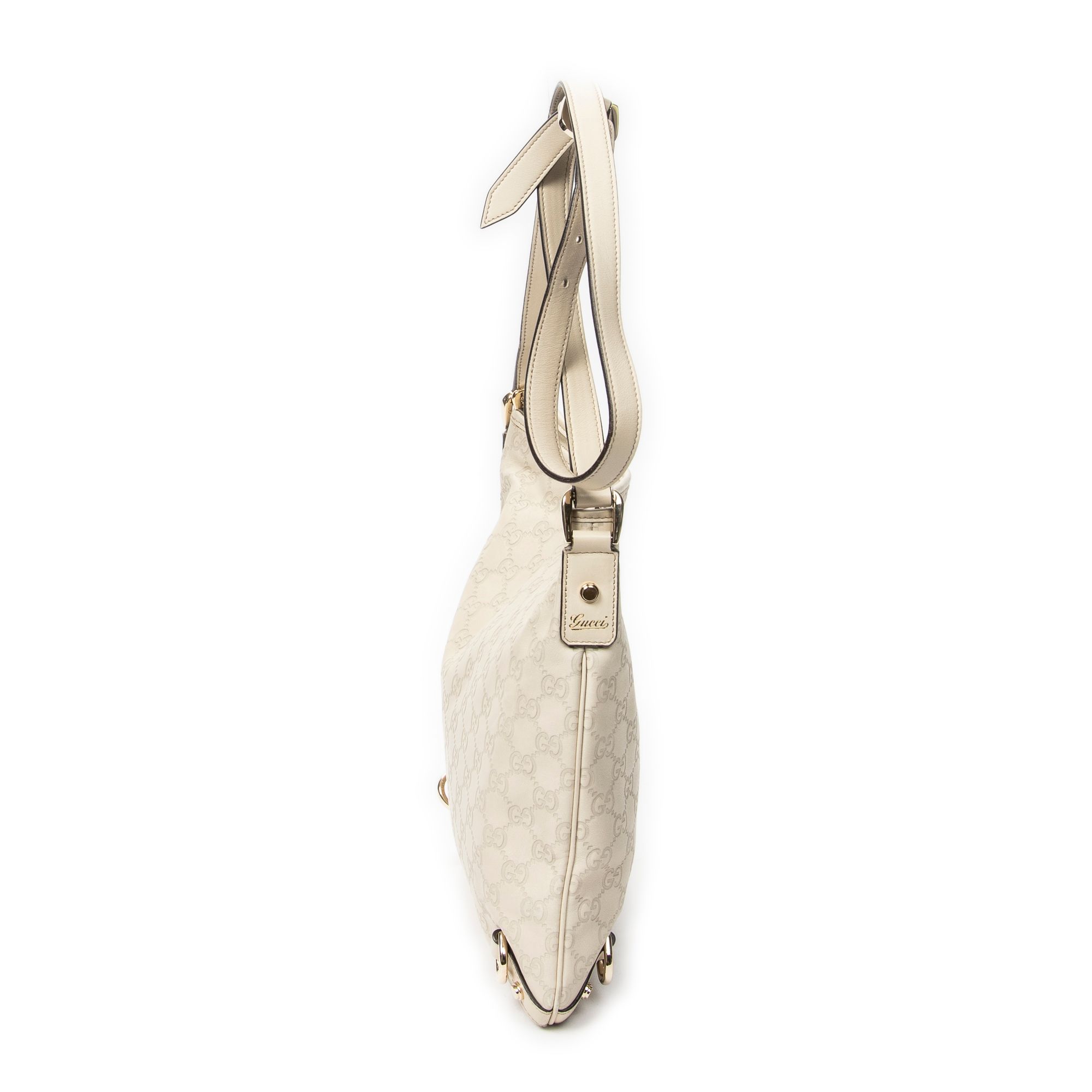 Abbey Crossbody Ivory Guccissima Leather Gold — view 4