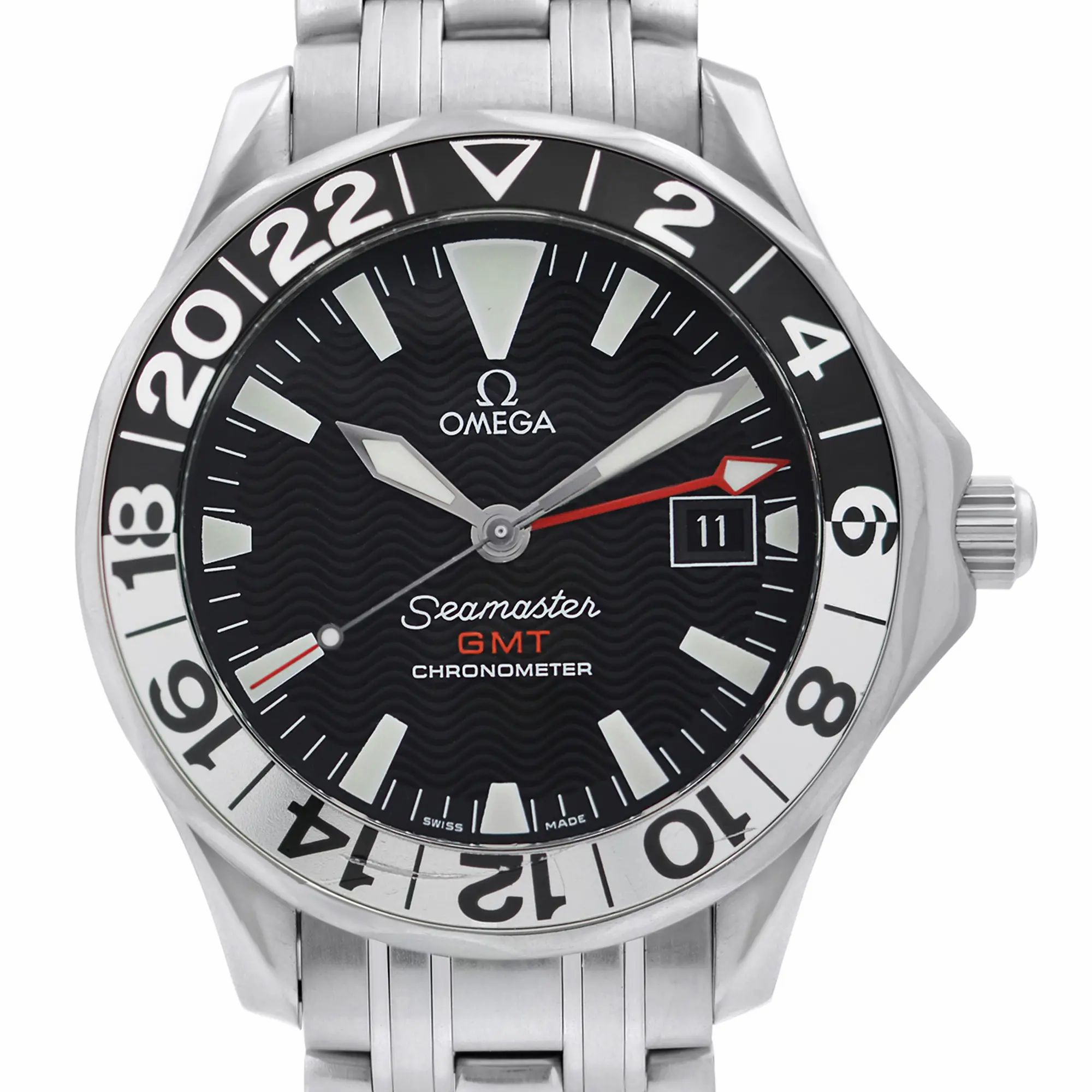 Seamaster GMT 50th Anniversary Steel Black Dial Mens Watch 2234.50.00 — view 2