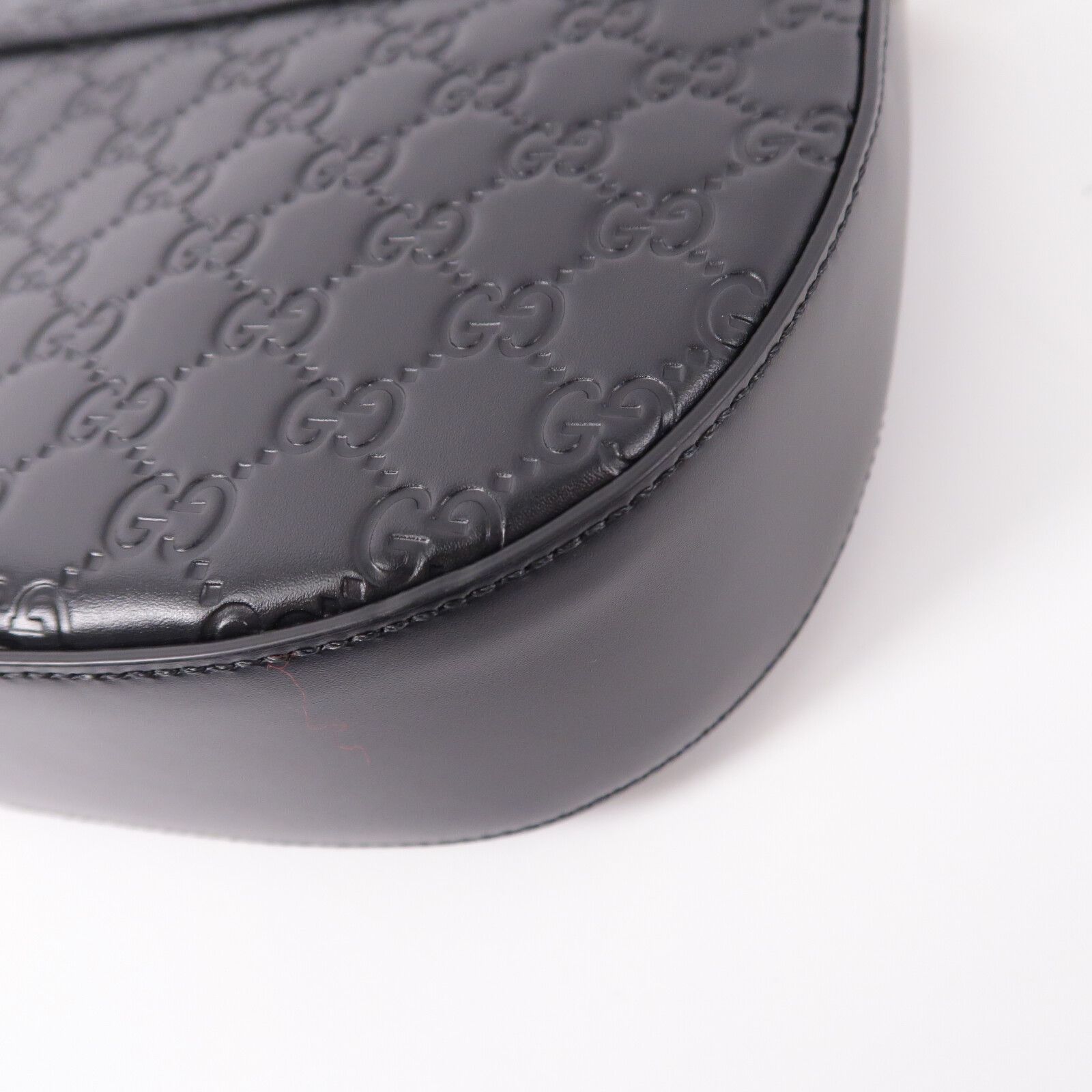 Guccissima Web Medium Padlock Messenger Shoulder Bag Black — view 15