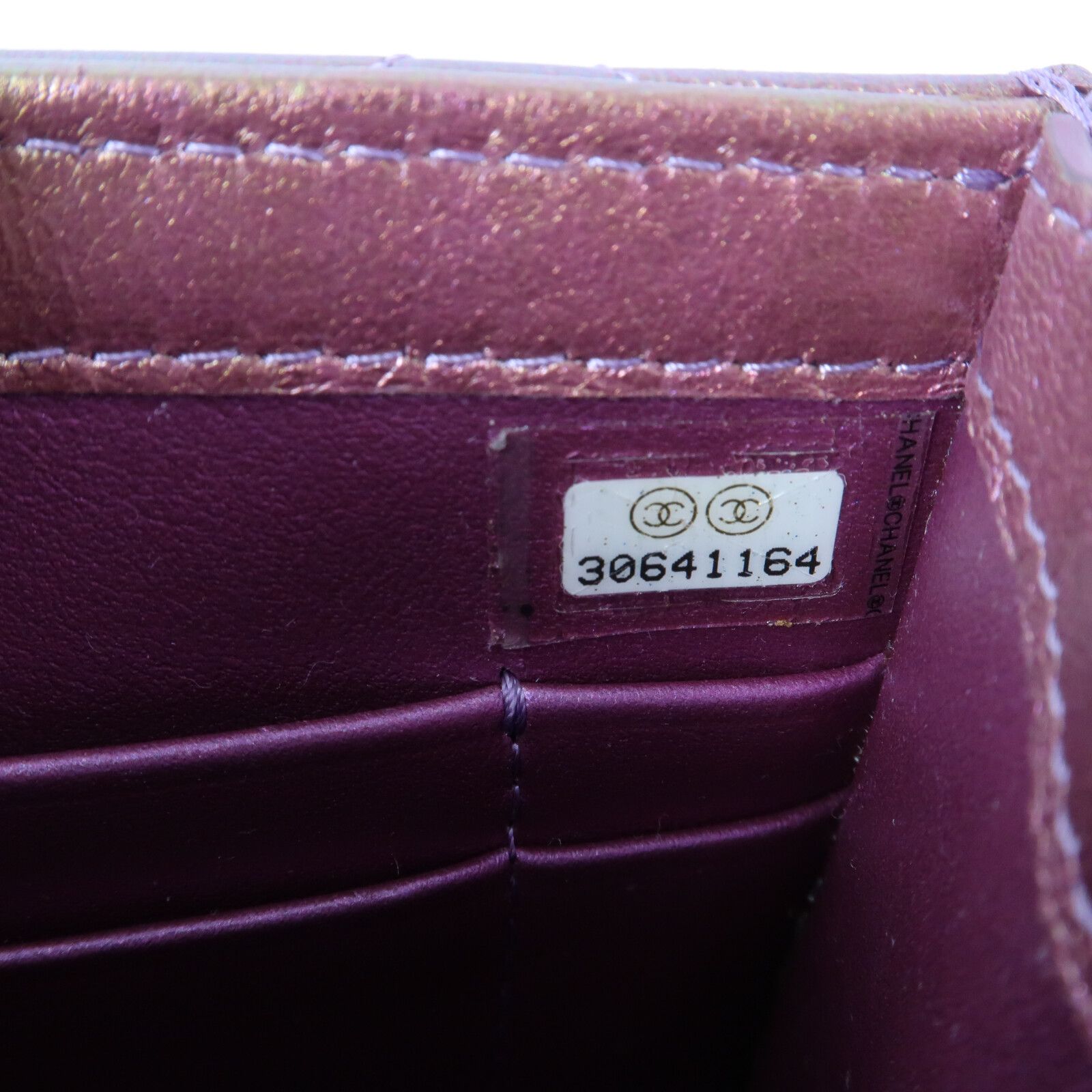 Purple Metallic Purpie Sheepskin Leather Phone Case Golden Strap Shoulder Bag Lambskin (sheep Leath — view 13