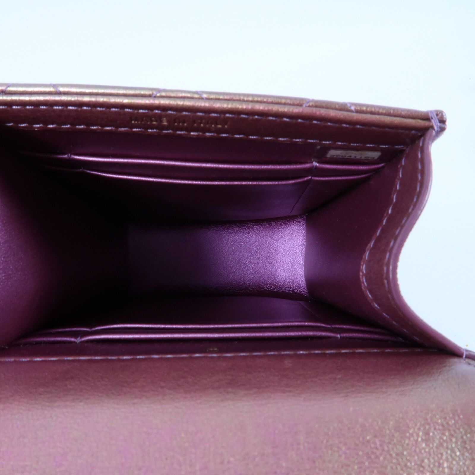 Purple Metallic Purpie Sheepskin Leather Phone Case Golden Strap Shoulder Bag Lambskin (sheep Leath — view 15