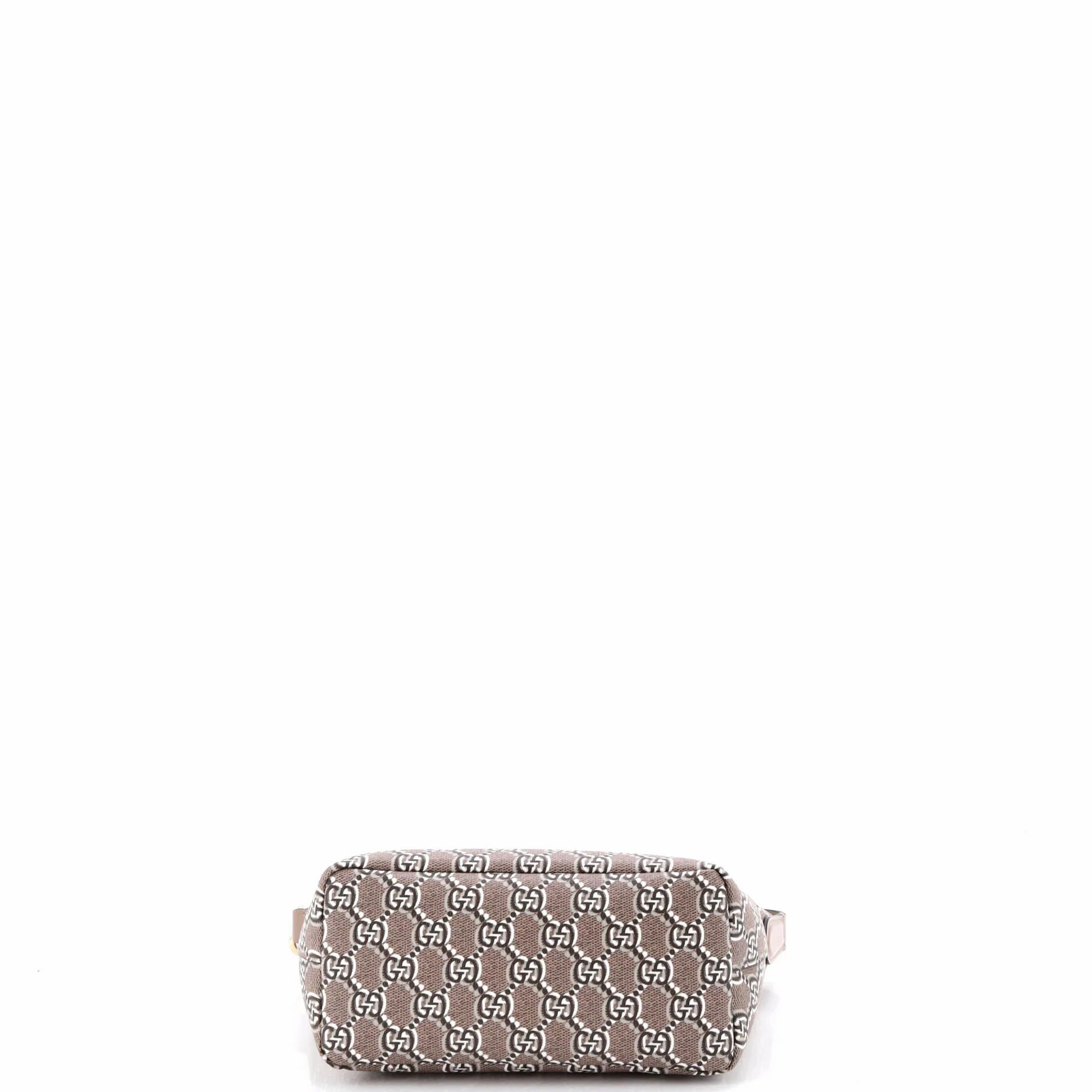Ophidia Zip Shoulder Bag Gg Shadow Coated Canvas Super Mini — view 4