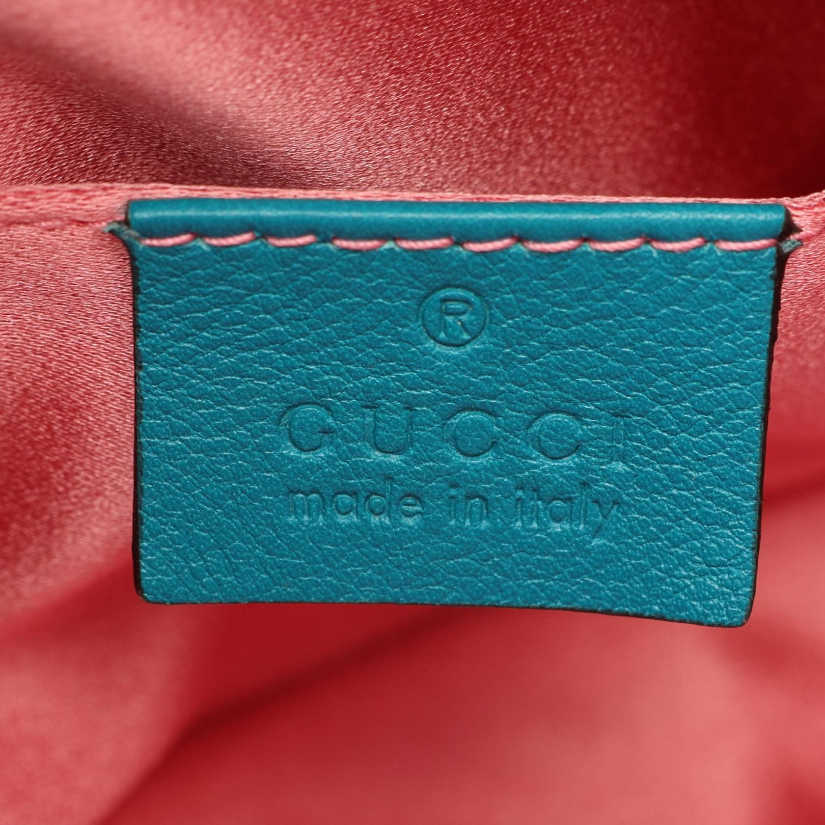 Gg Marmont Waist Bag Green Velvet Leather 476434 — view 4