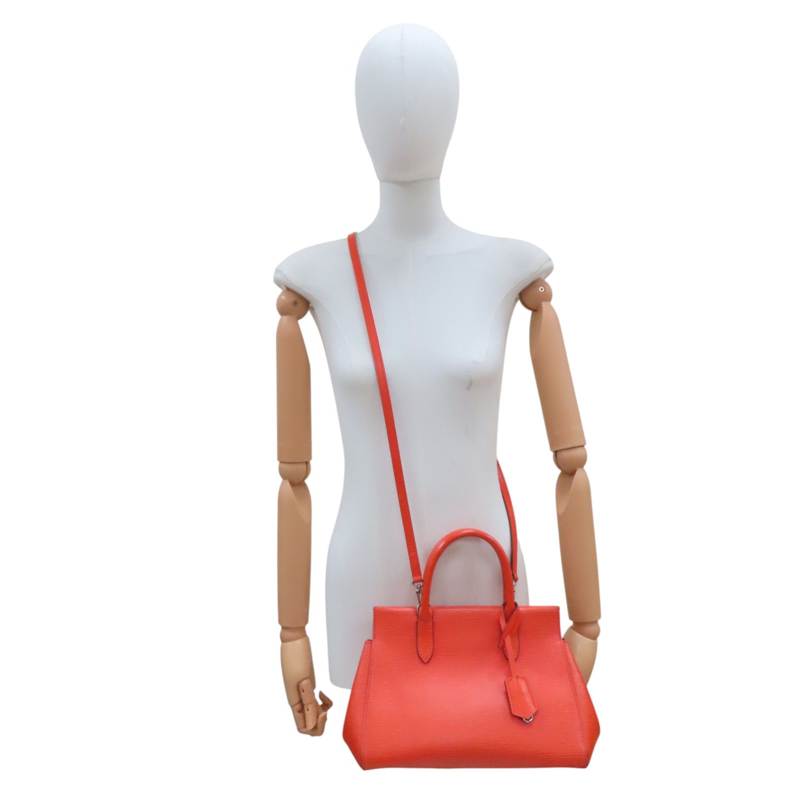 Marly Bb Shoulder Handbag Epi Leather Orange M 94618 — view 10