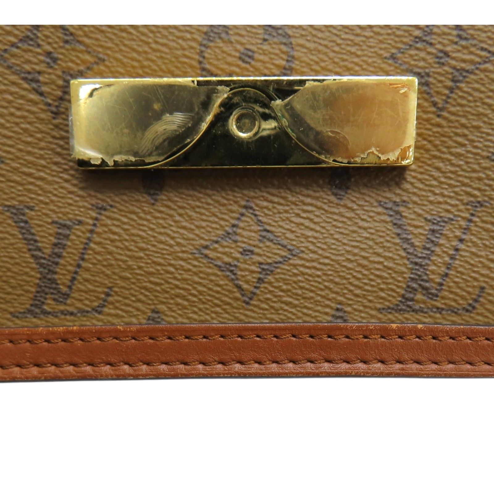 Dauphine Mini Shoulder Bag Monogram Reverse Brown M 45959 — view 13