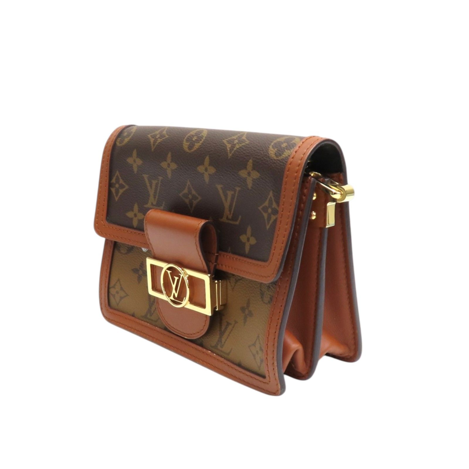 Dauphine Mini Shoulder Bag Monogram Reverse Brown M 45959 — view 3