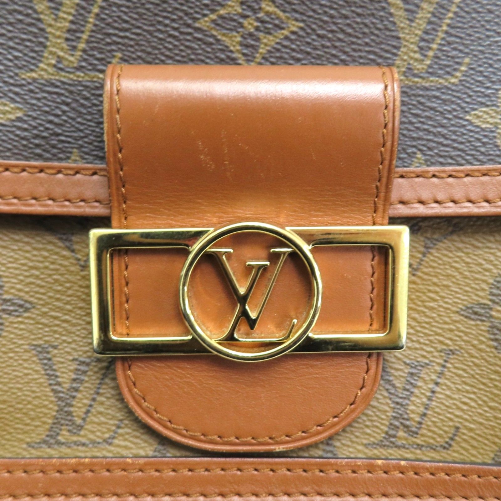 Dauphine Mini Shoulder Bag Monogram Reverse Brown M 45959 — view 6