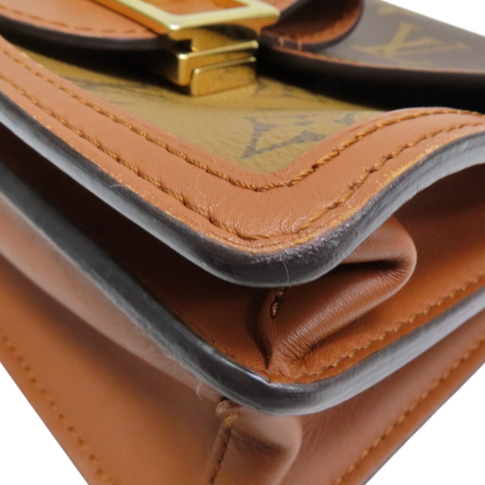 Dauphine Mini Shoulder Bag Monogram Reverse Brown M 45959 — view 9