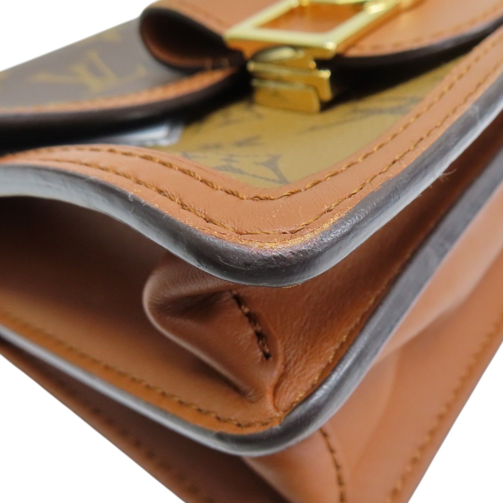 Dauphine Mini Shoulder Bag Monogram Reverse Brown M 45959 — view 10