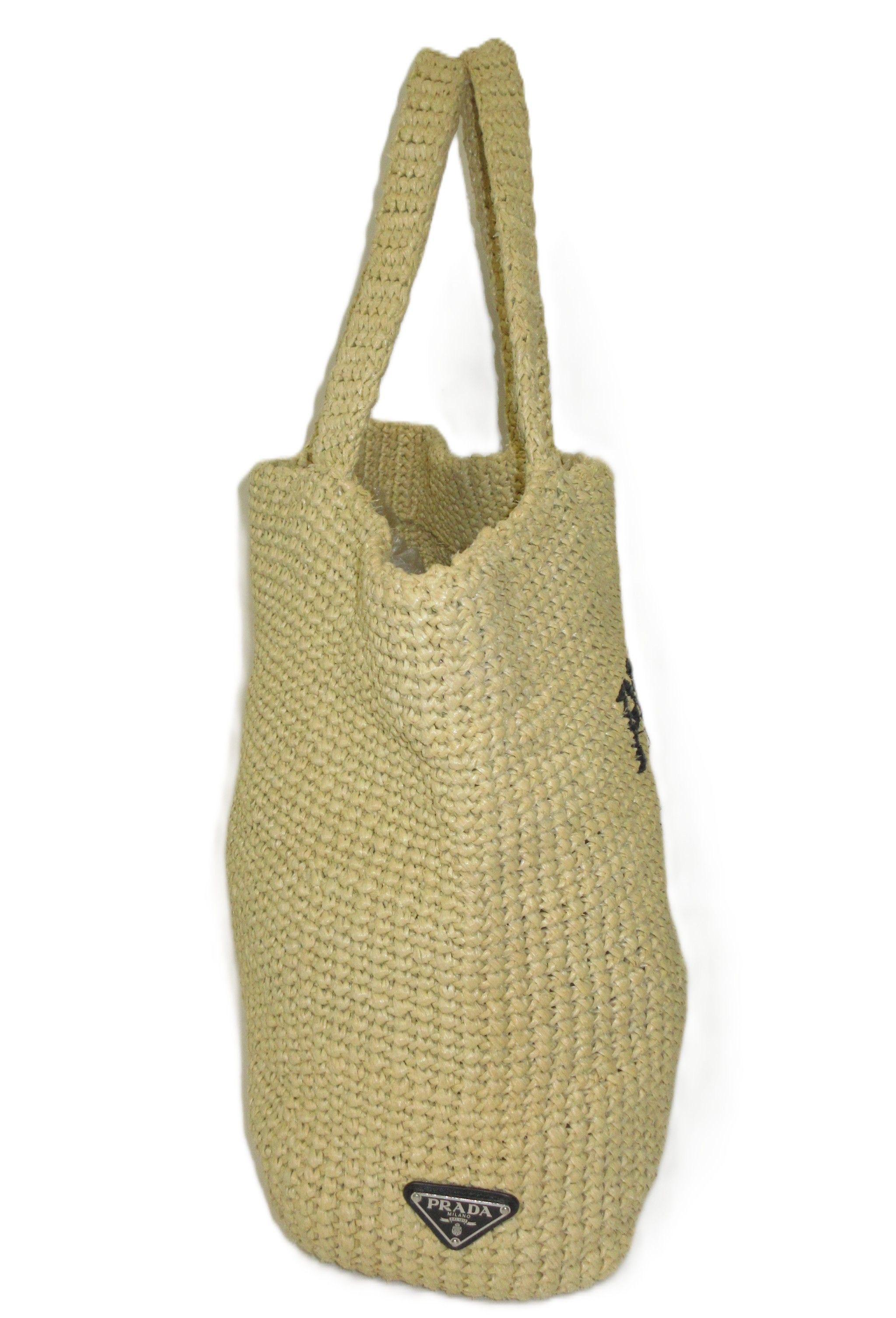 Logo Raffia Tote Large — view 4