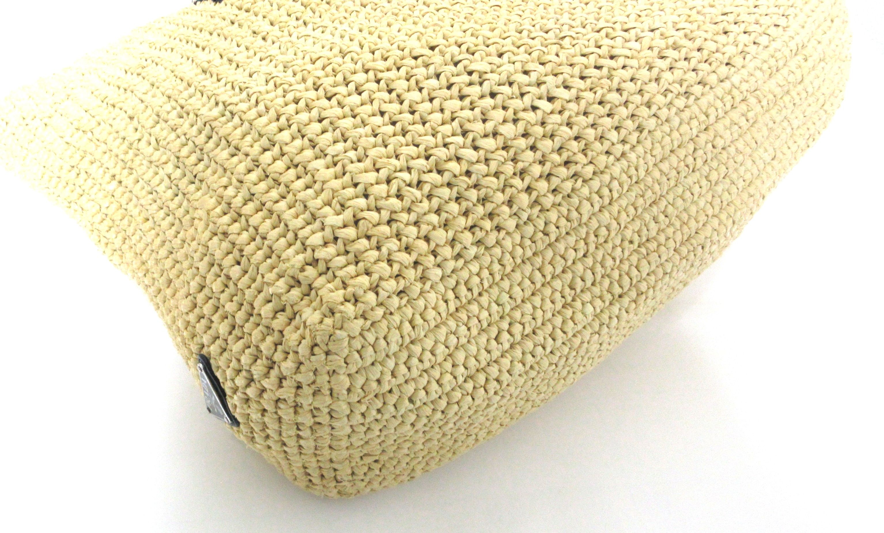 Logo Raffia Tote Large — view 6