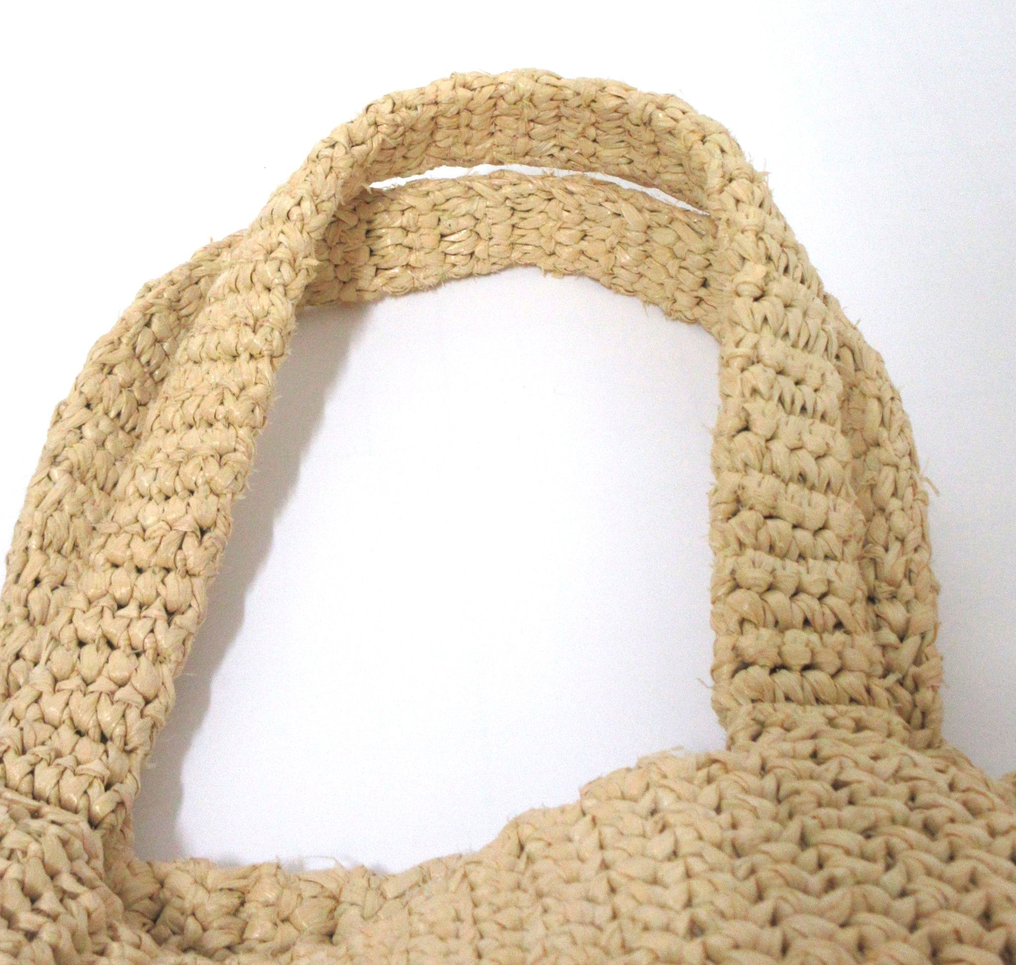 Logo Raffia Tote Large — view 8