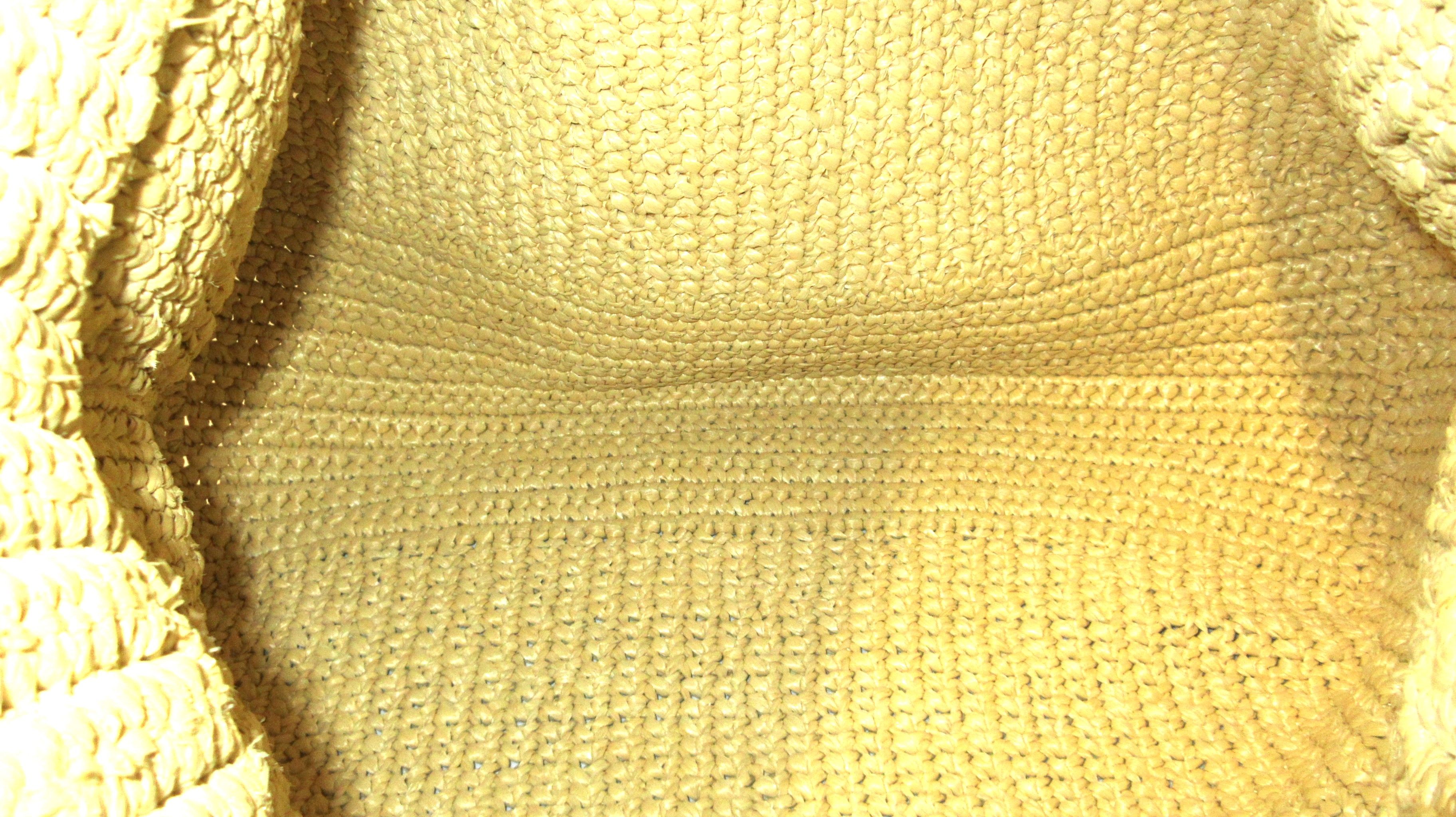 Logo Raffia Tote Large — view 9