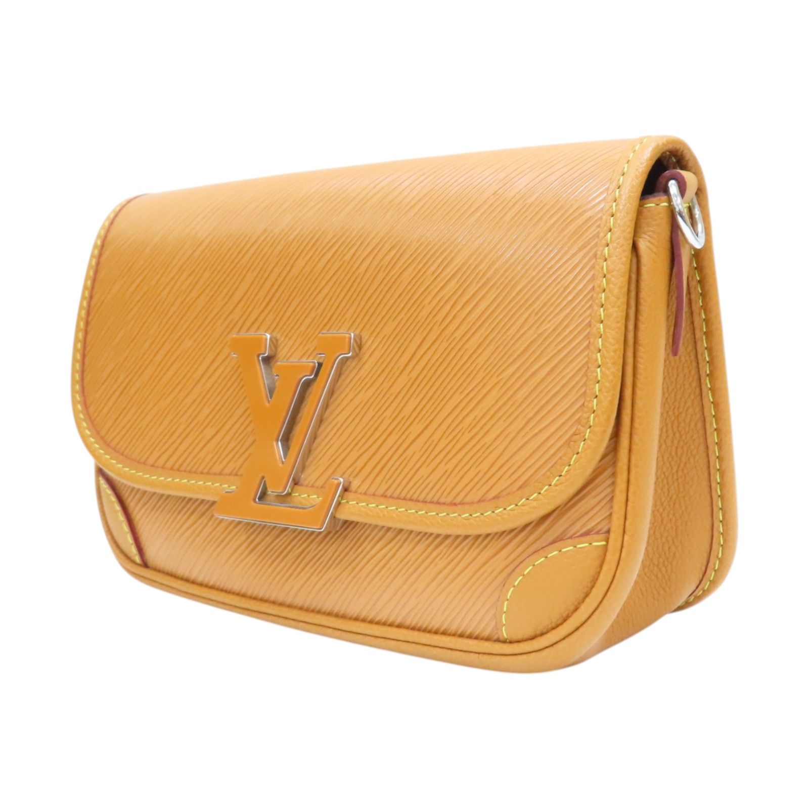 Buci Shoulder Bag Epi Leather Brown M 59459 — view 3