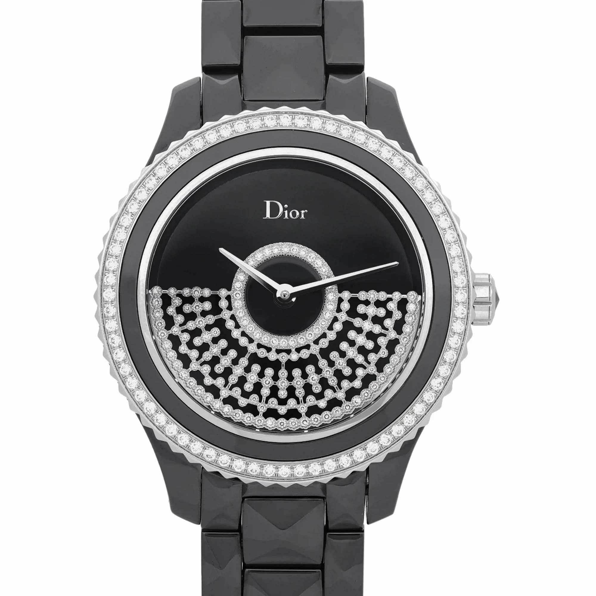 Christian Dior VIII Grand Bal 38mm Ceramic Diamond Black Dial Watch CD124BE3C001 — view 2