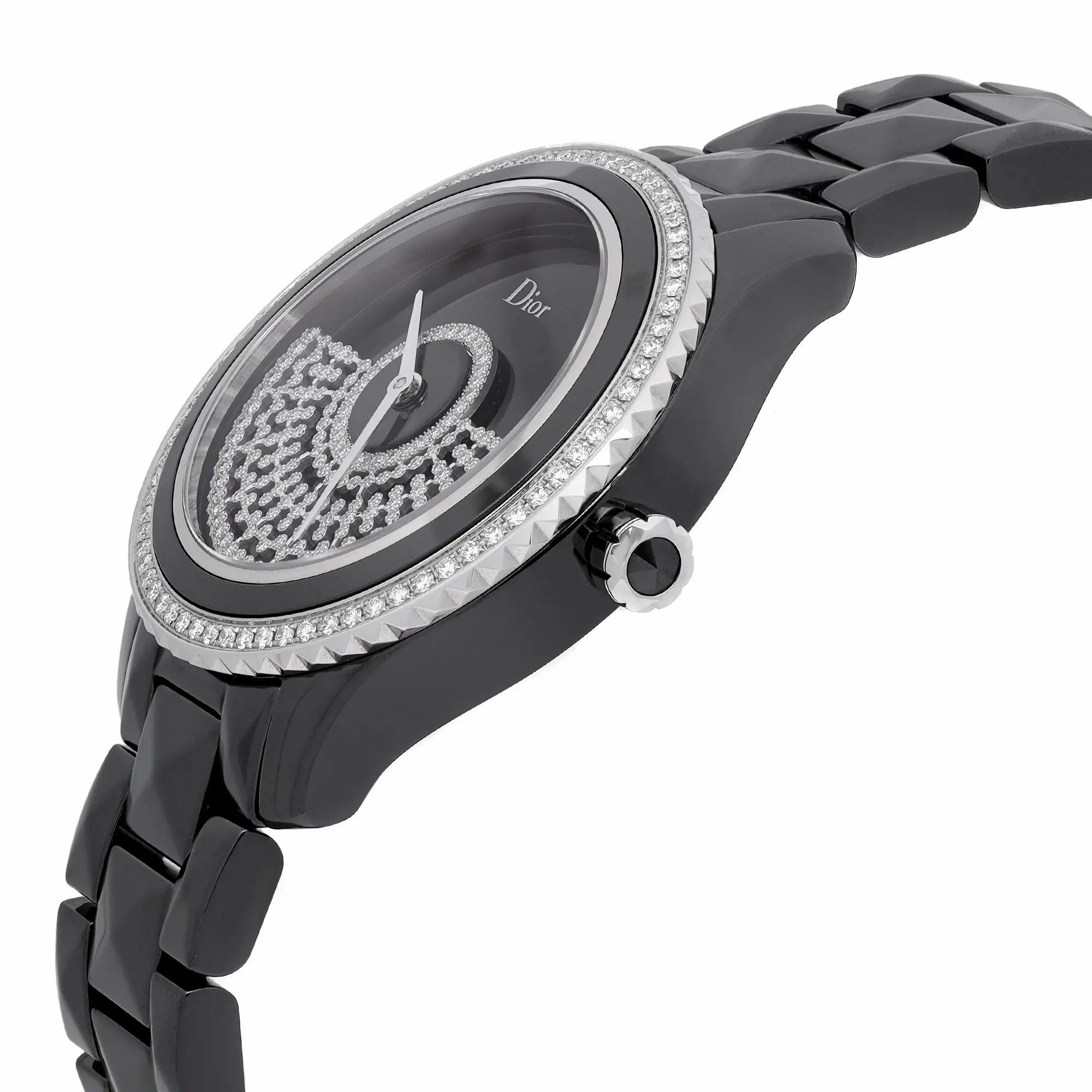 Christian Dior VIII Grand Bal 38mm Ceramic Diamond Black Dial Watch CD124BE3C001 — view 3