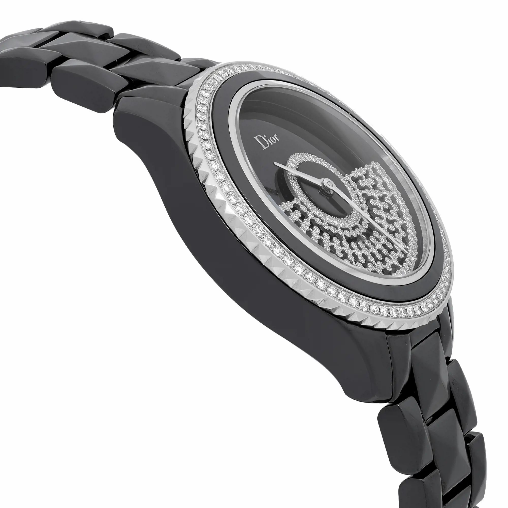 Christian Dior VIII Grand Bal 38mm Ceramic Diamond Black Dial Watch CD124BE3C001 — view 4