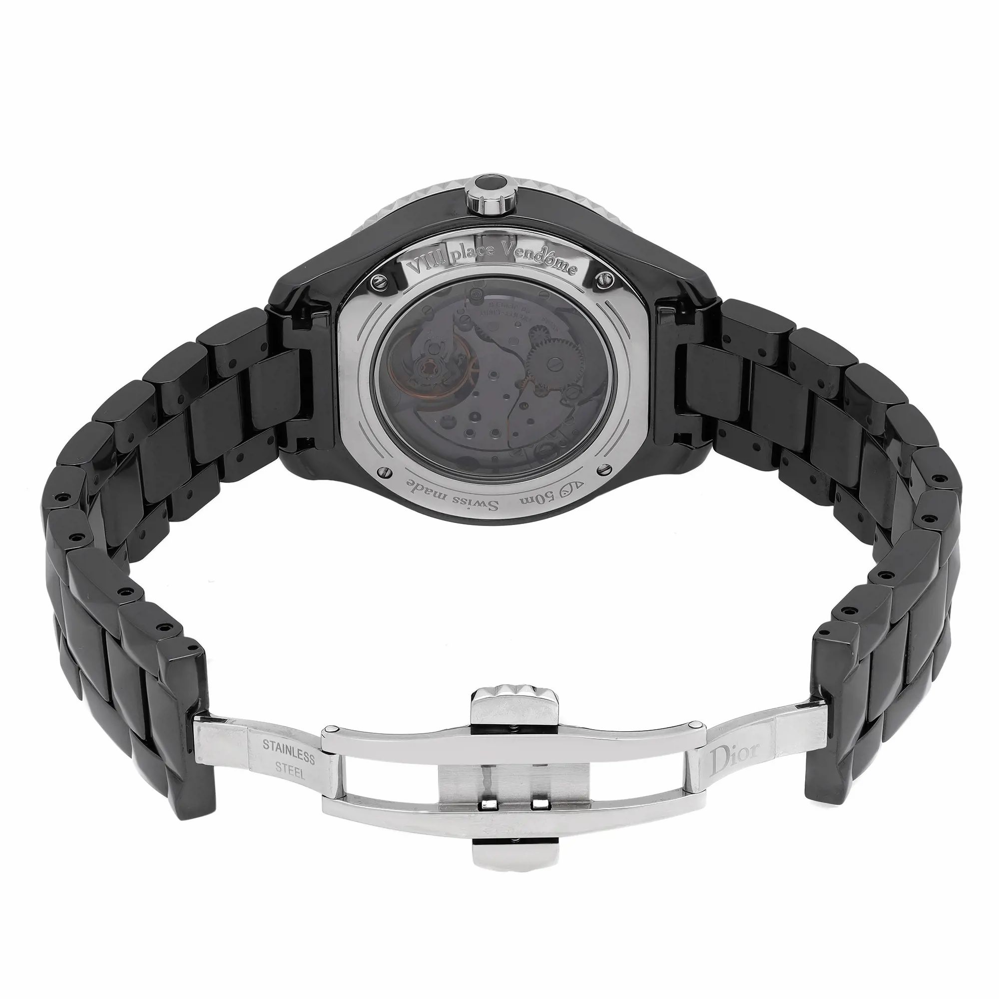 Christian Dior VIII Grand Bal 38mm Ceramic Diamond Black Dial Watch CD124BE3C001 — view 6