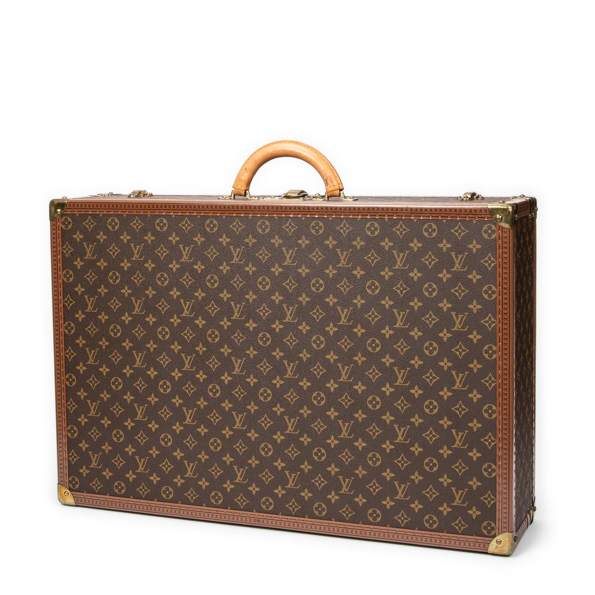 Bisten 70 Brown Monogram Canvas Golden Brass — view 2