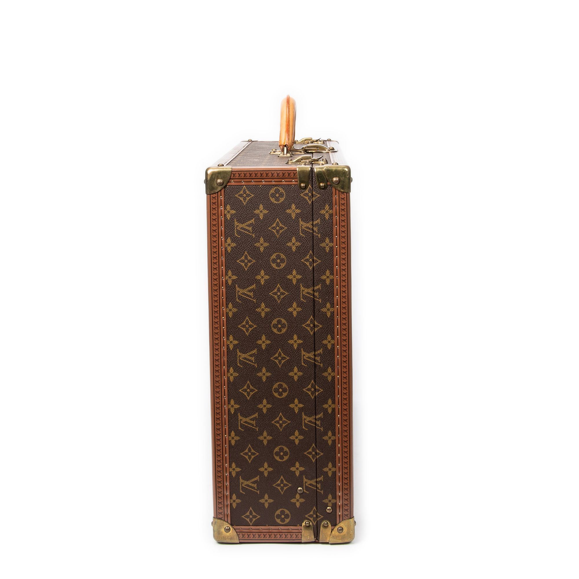 Bisten 70 Brown Monogram Canvas Golden Brass — view 3
