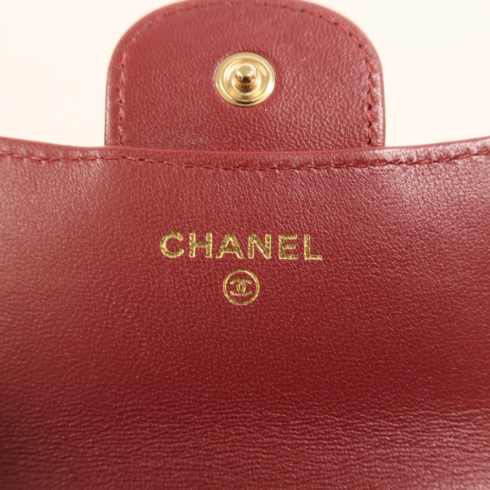Quilted Lambskin Micro Top Handle Flap Bag w/Full Set — view 6