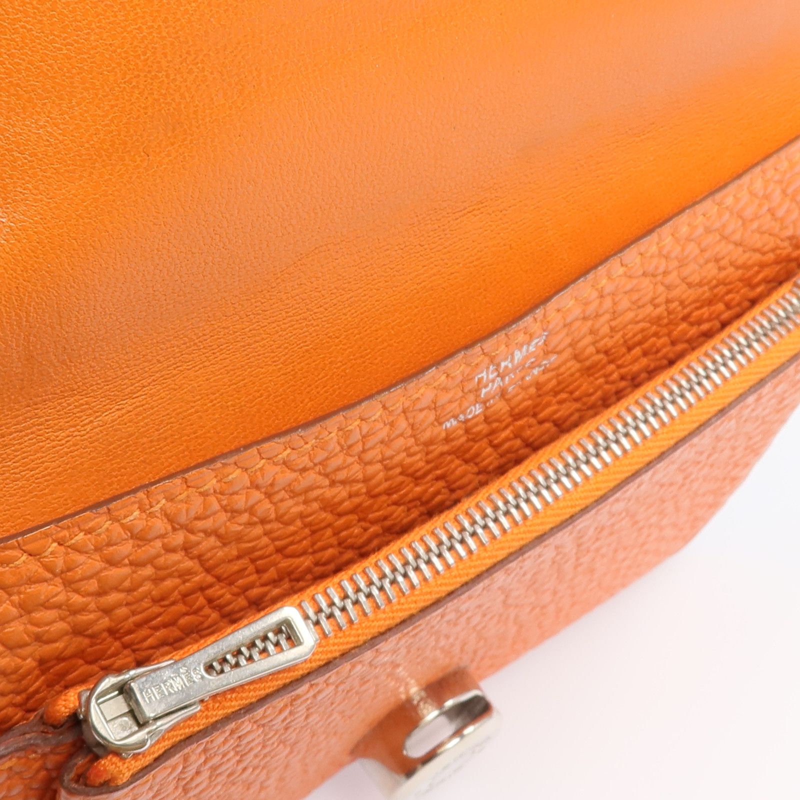 Togo Leather Dogon Compact Wallet — view 11