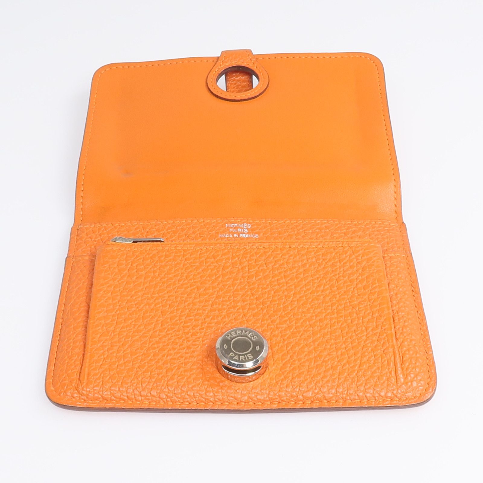 Togo Leather Dogon Compact Wallet — view 6