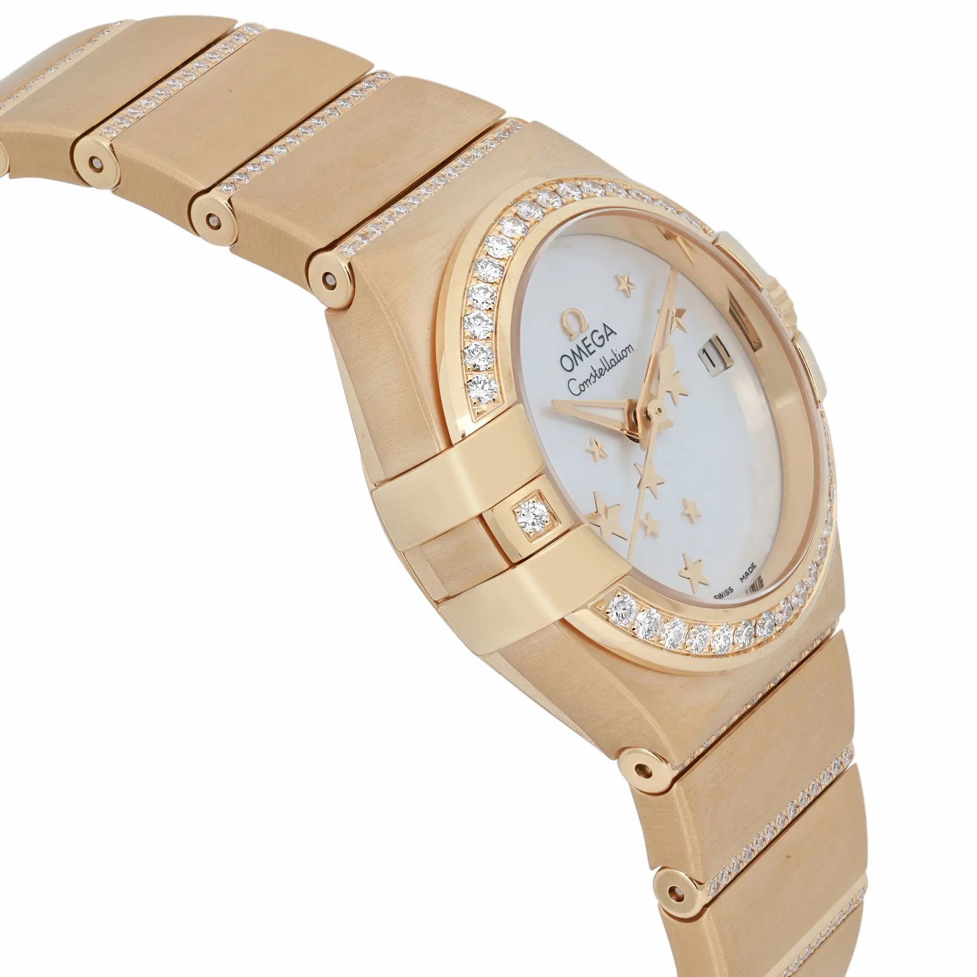 Constellation 18K Gold Diamond Mop Dial Womens Watch 123.55.27.20.05.002 — view 4
