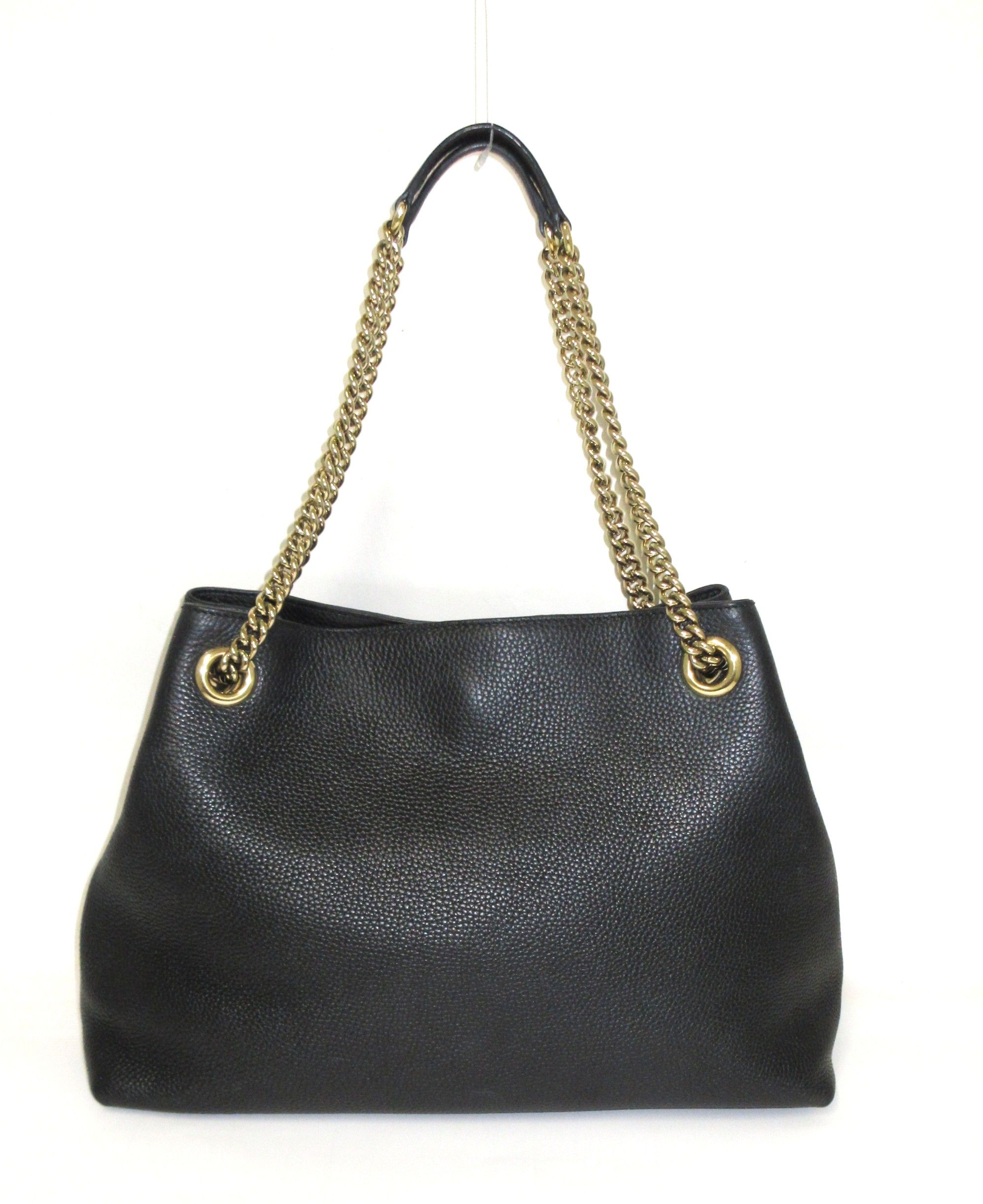 Leather Soho Chain Tote Bag — view 2