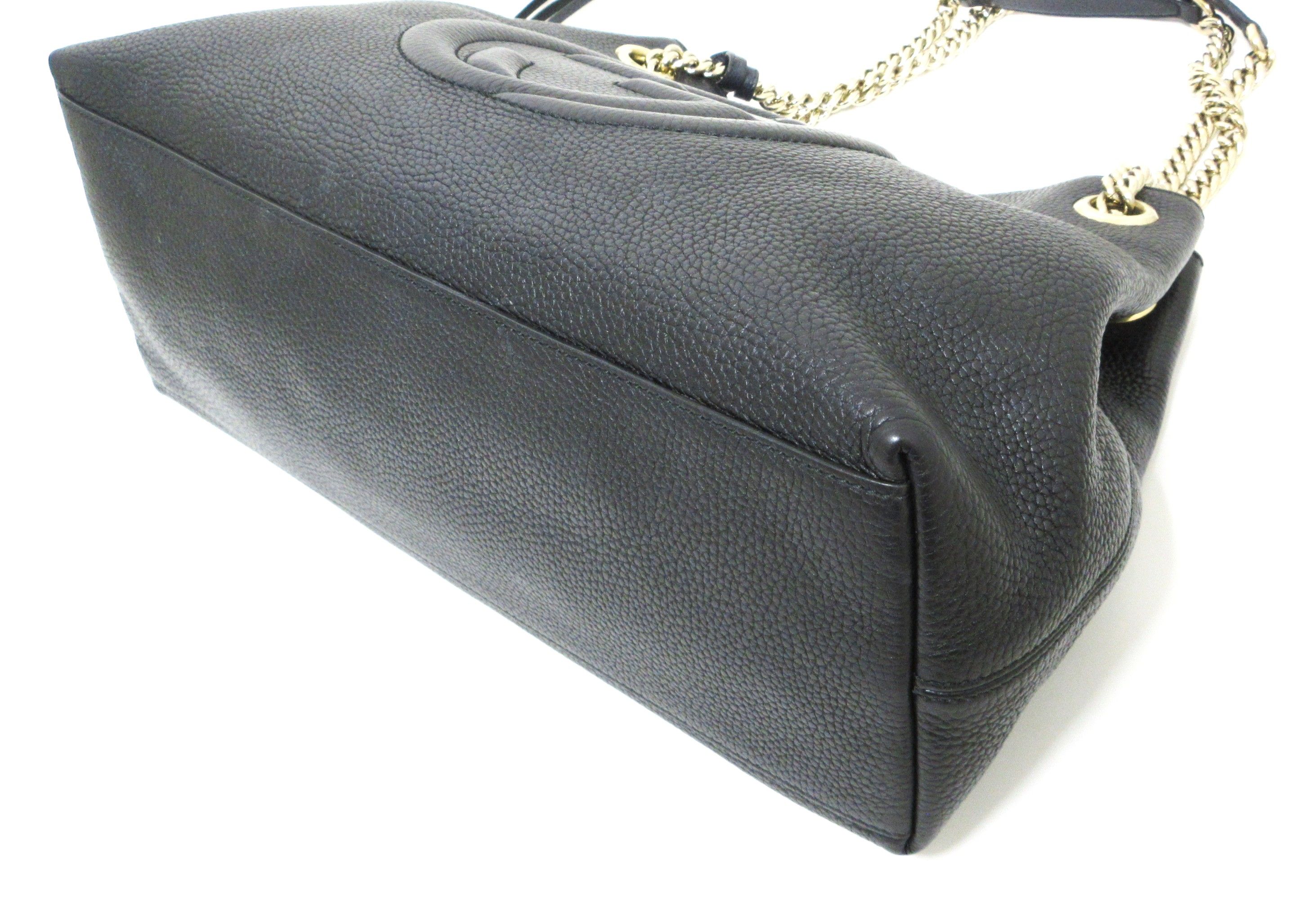Leather Soho Chain Tote Bag — view 5