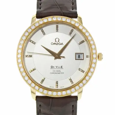 Deville Prestige 18K Rose Gold Automatic Mens Watch 413.58.37.20.52.001