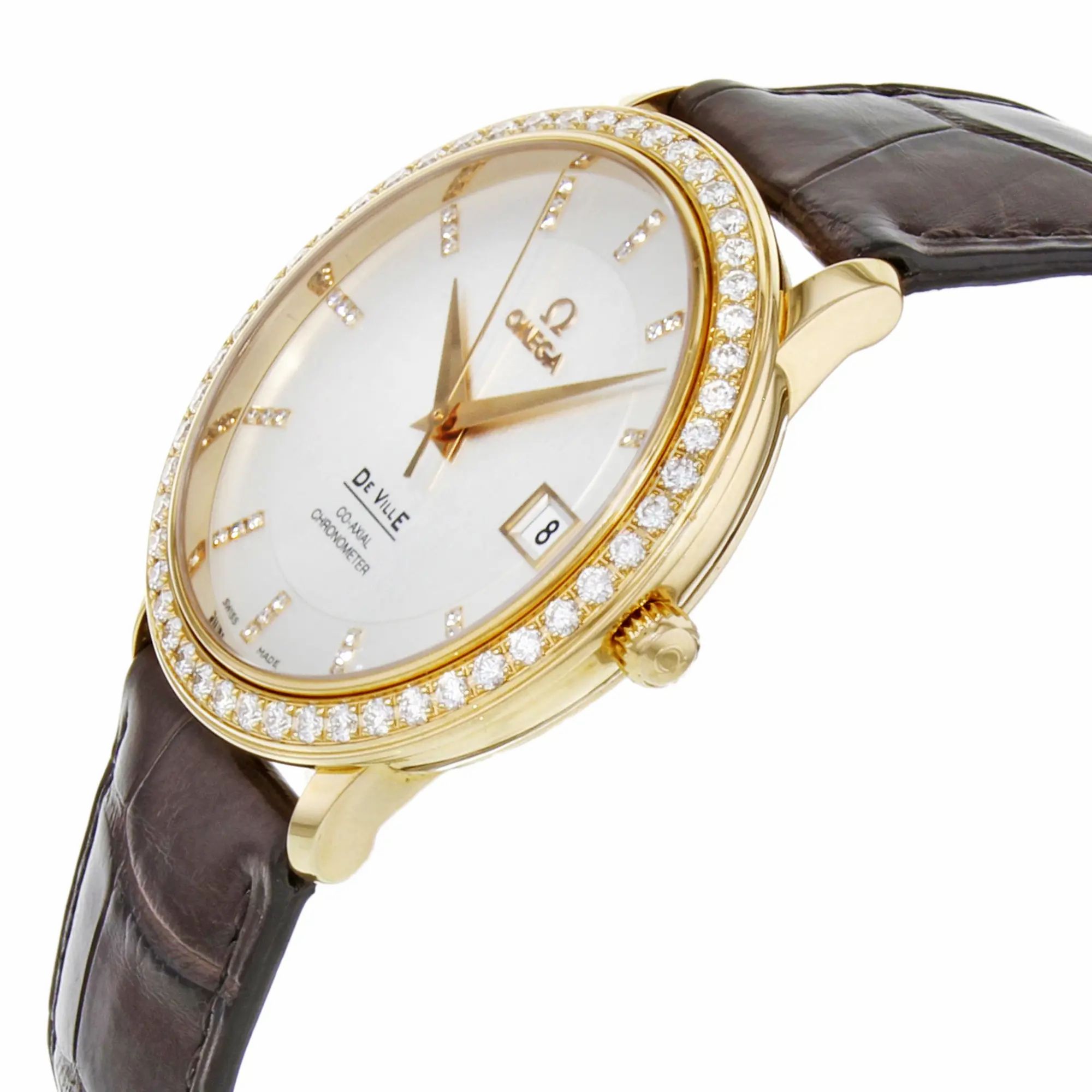 Deville Prestige 18K Rose Gold Automatic Mens Watch 413.58.37.20.52.001 — view 3