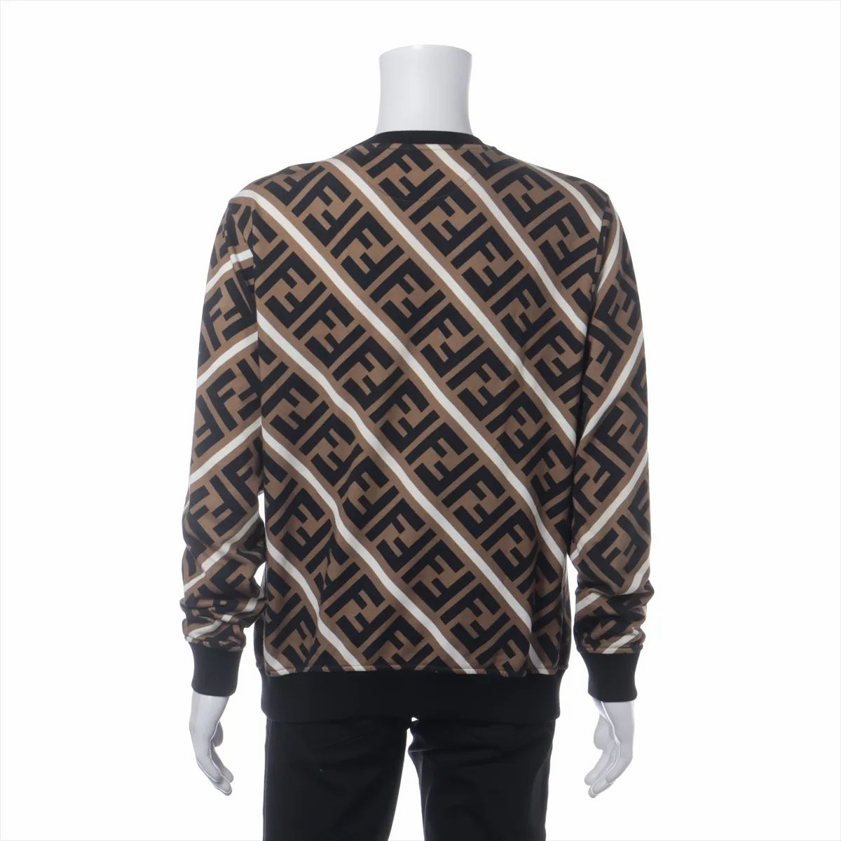 Zucca 22 Years Basic Knitted Fabric Xl Black × Brown Fy0944 Qr Tag Missing Dirt Around The Neck There Is A Scuff — view 2