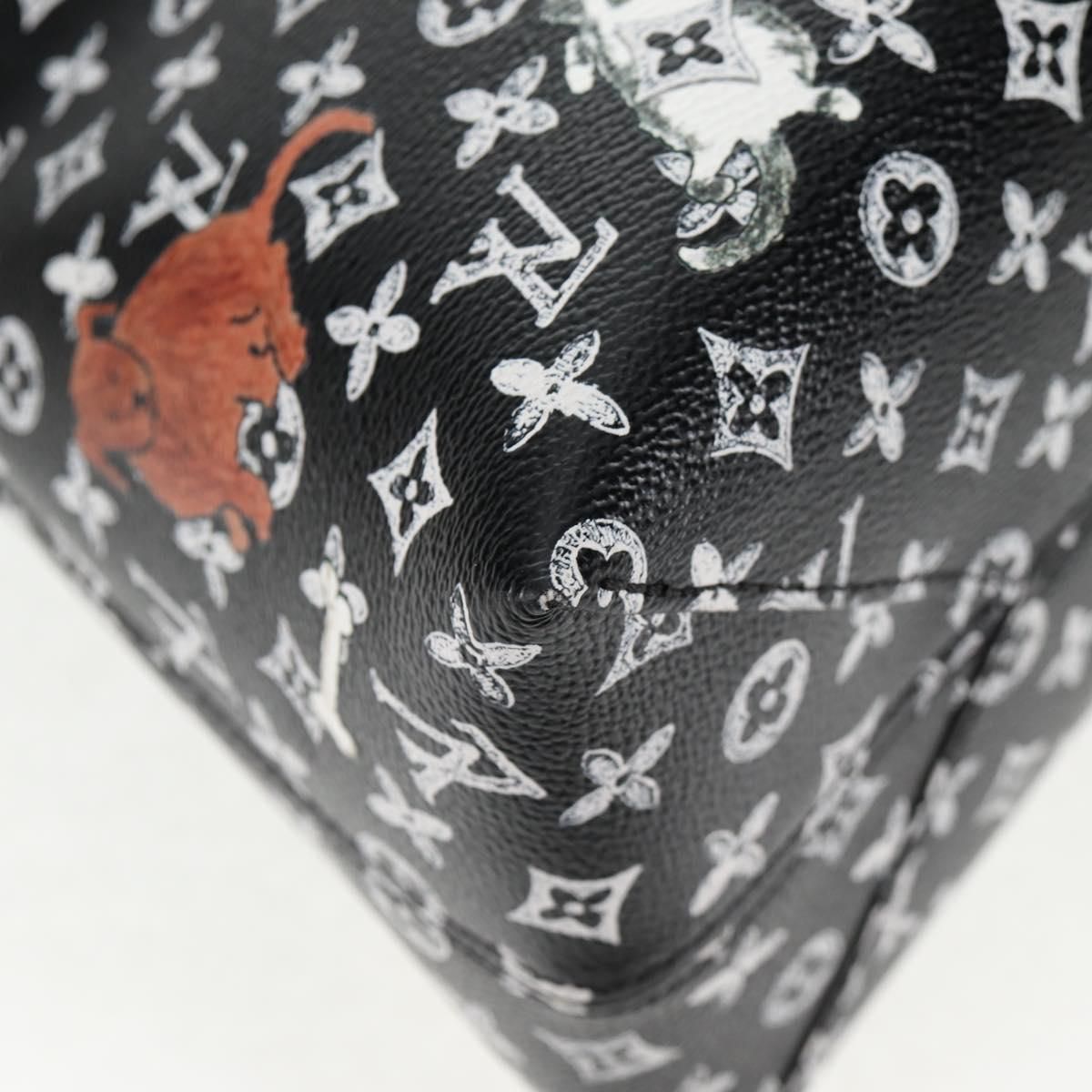 Catgram Alma Soup Hand Bag Black M 44403 Lv Auth — view 16