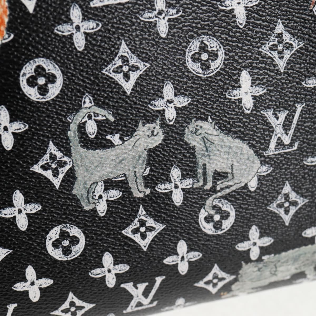 Catgram Alma Soup Hand Bag Black M 44403 Lv Auth — view 21