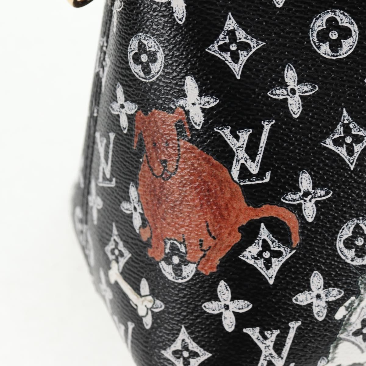 Catgram Alma Soup Hand Bag Black M 44403 Lv Auth — view 22