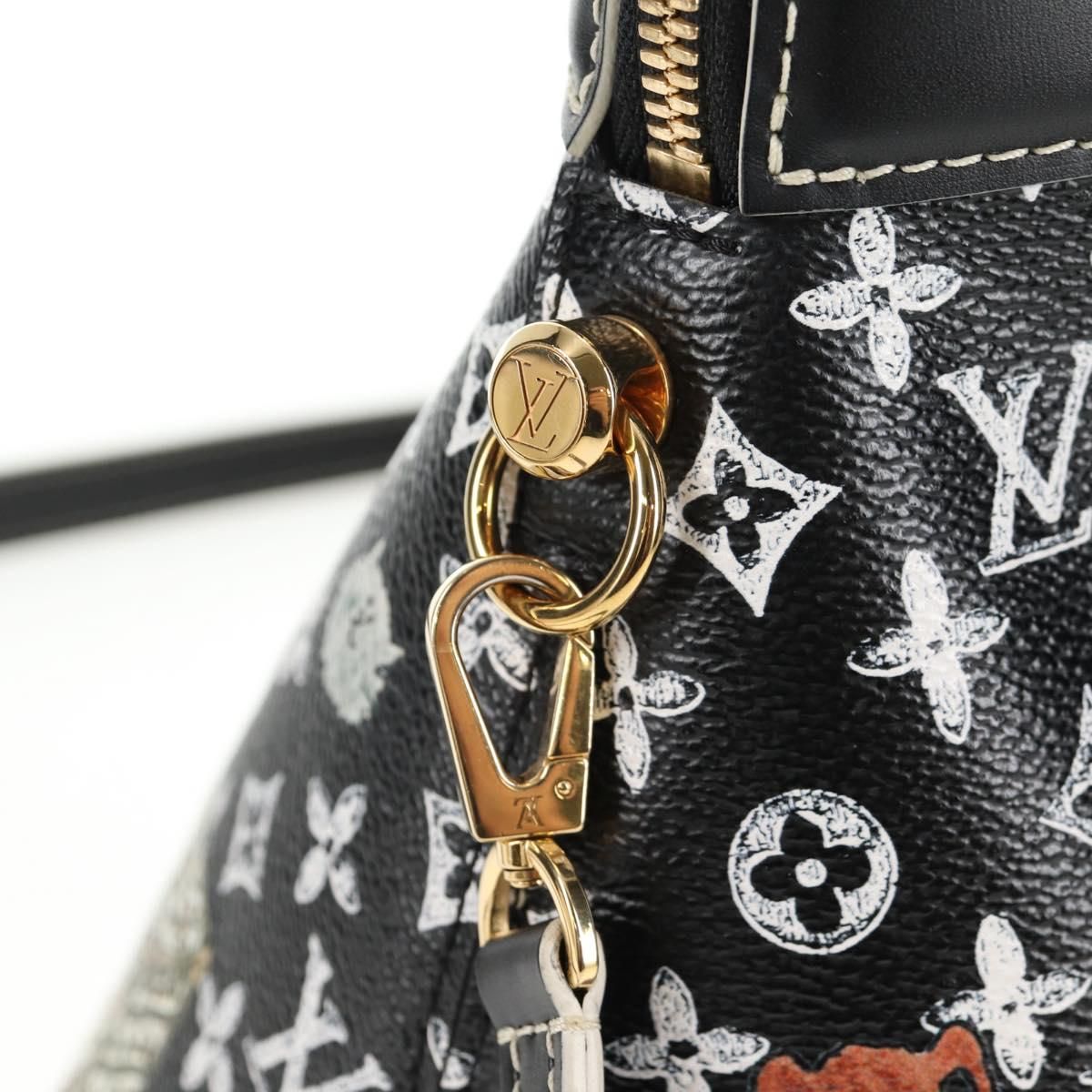 Catgram Alma Soup Hand Bag Black M 44403 Lv Auth — view 23