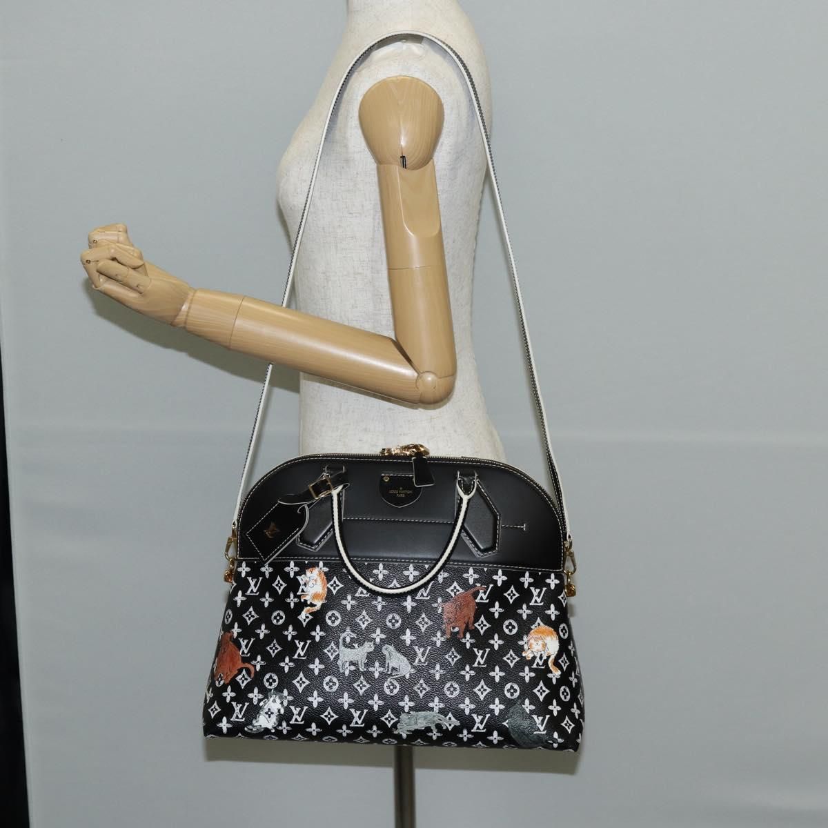 Catgram Alma Soup Hand Bag Black M 44403 Lv Auth — view 30