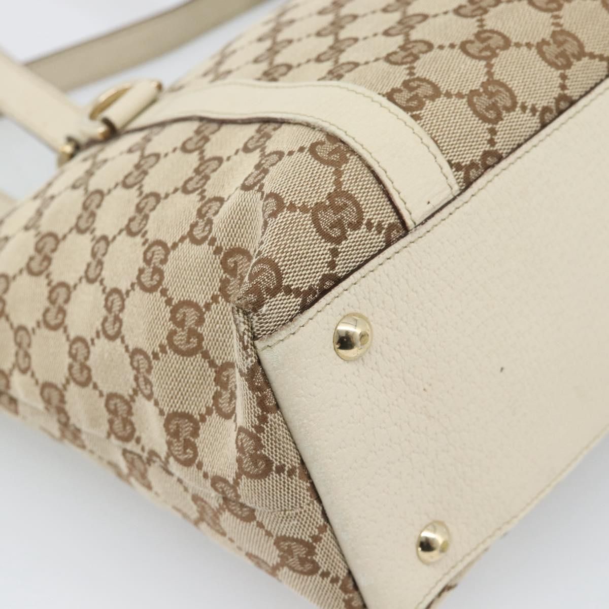 Abbey Hand Bag Beige Gold Tone 141470 Auth, Neutral — view 16