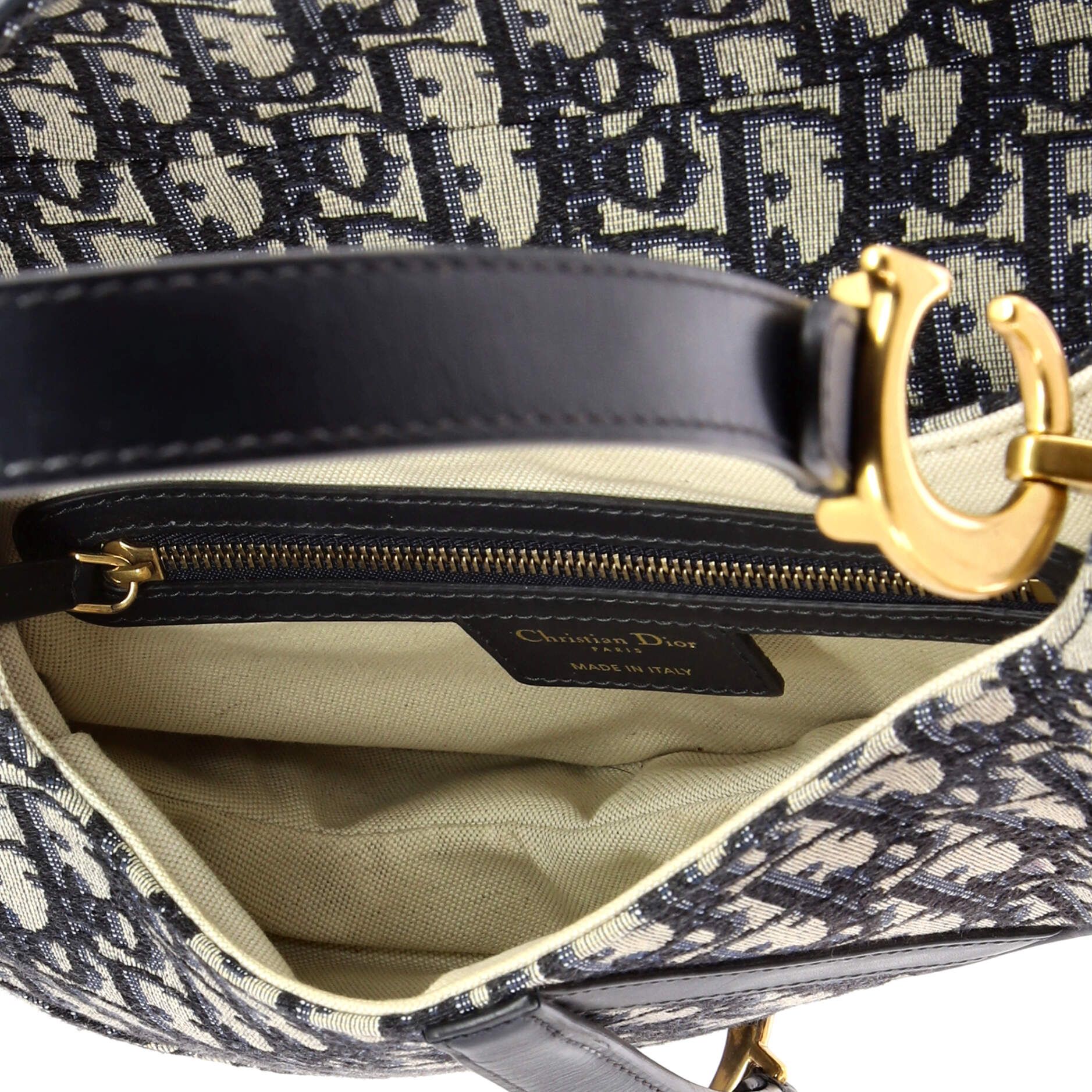 Saddle Handbag Oblique Canvas Medium — view 5