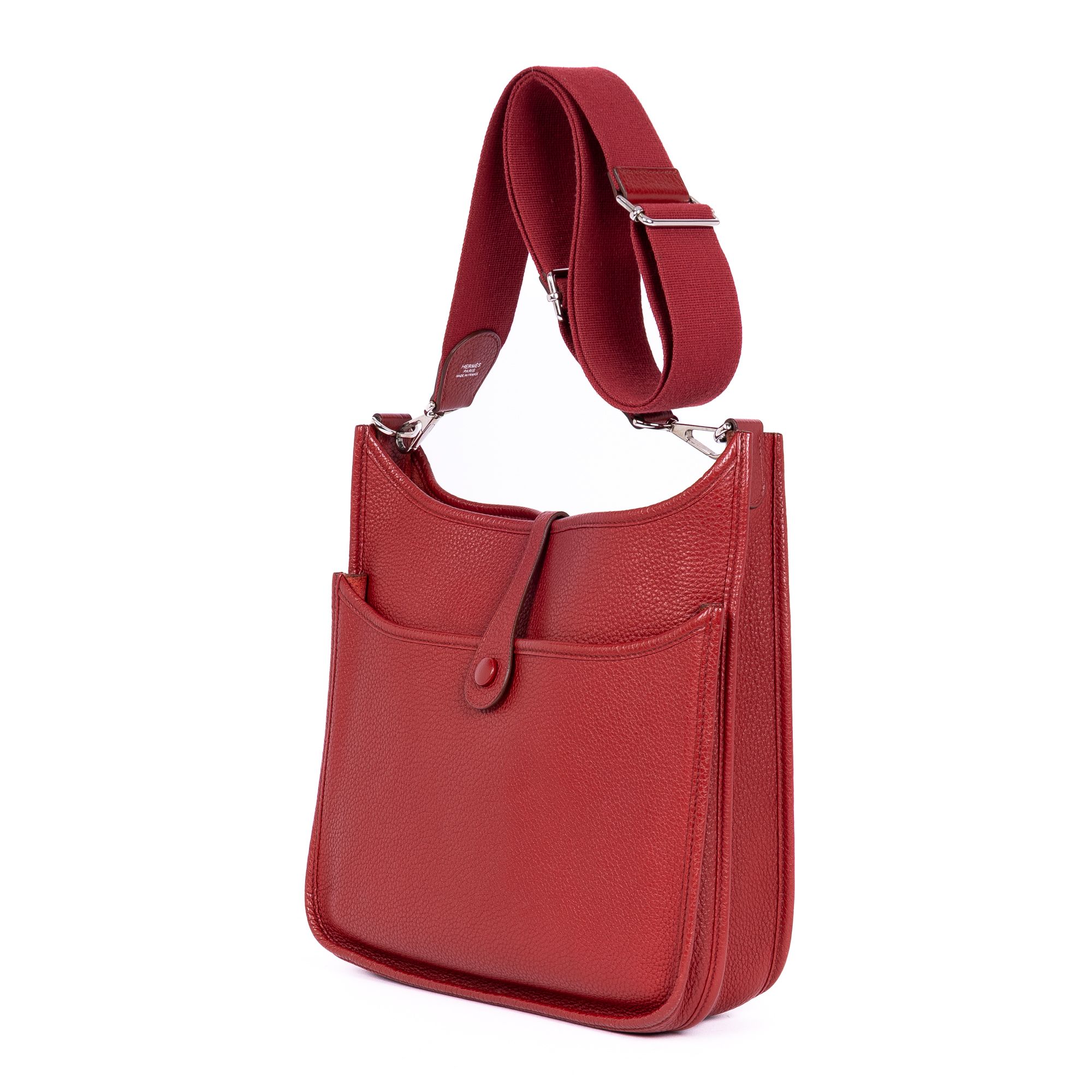 Evelyne III PM Red Epsom Leather Palladium — view 2