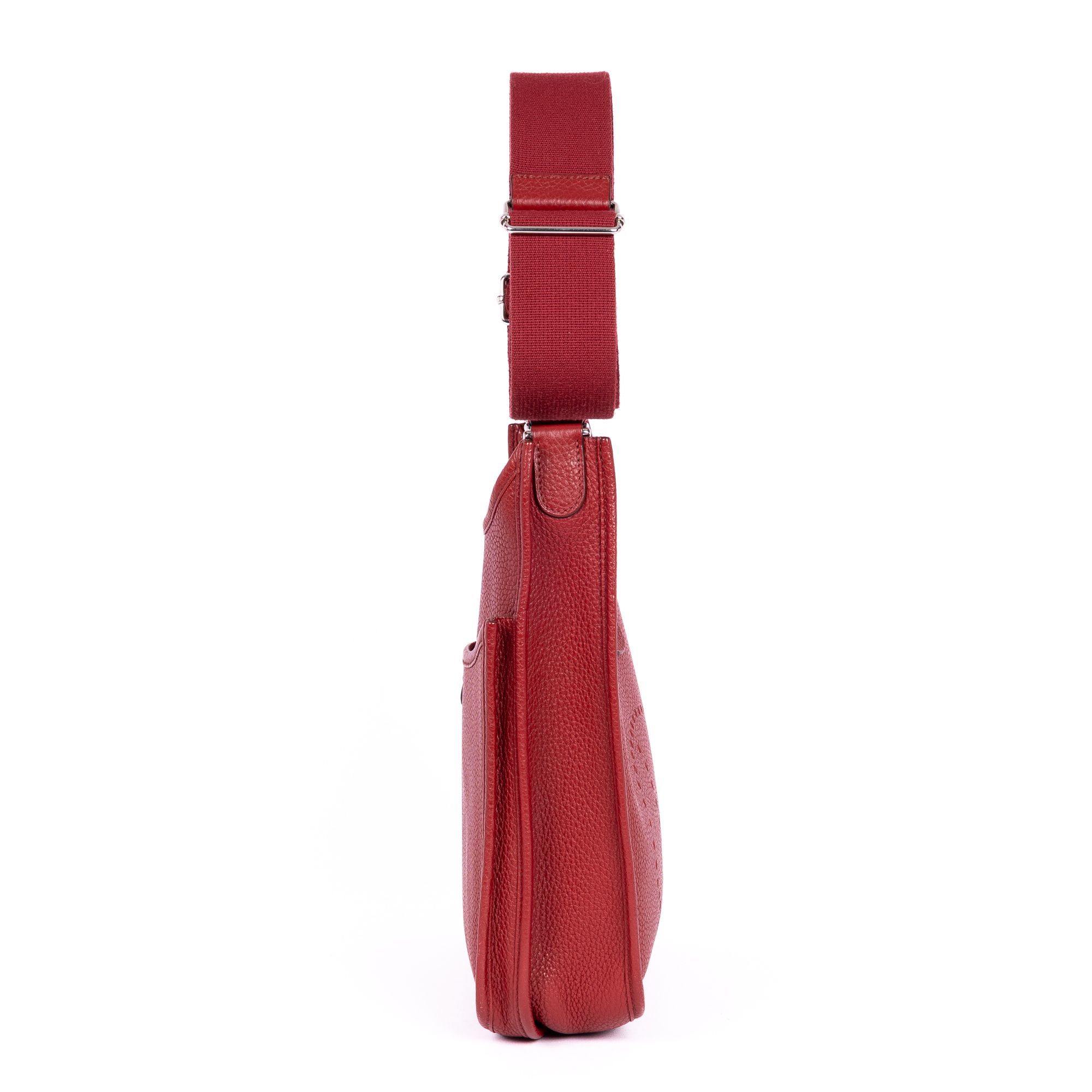 Evelyne III PM Red Epsom Leather Palladium — view 3
